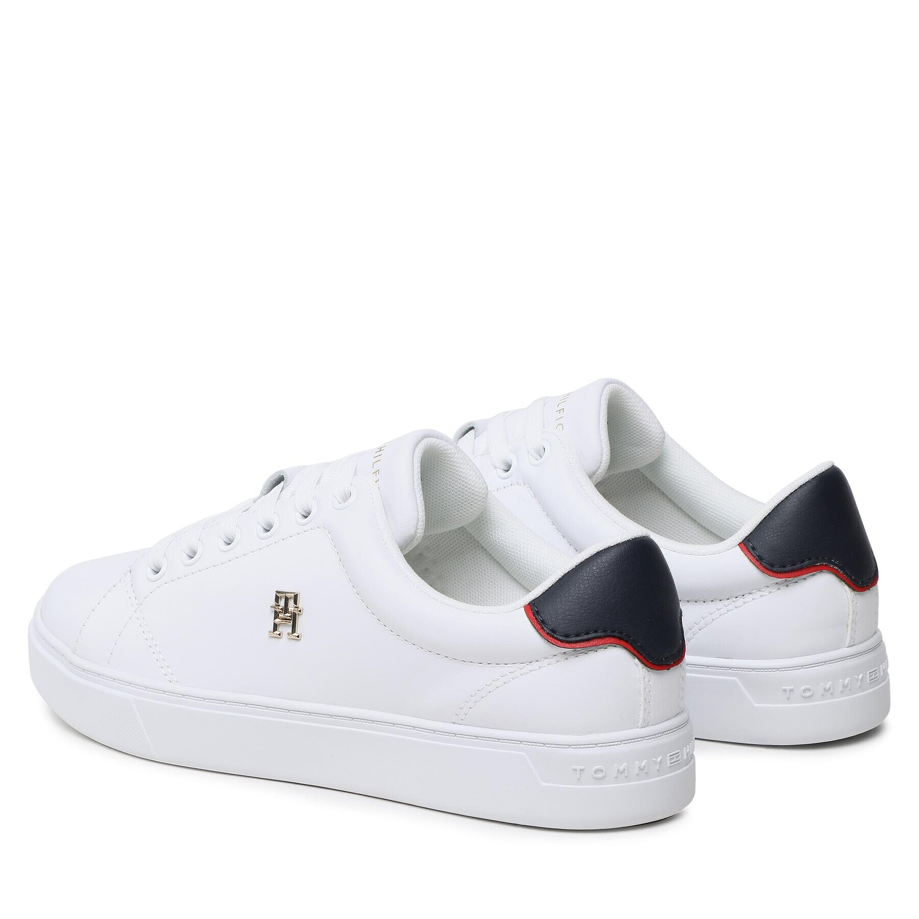 Tommy Hilfiger Sneakers Elevated Essential Court Sneaker FW0FW06965 Alb - Pled.ro