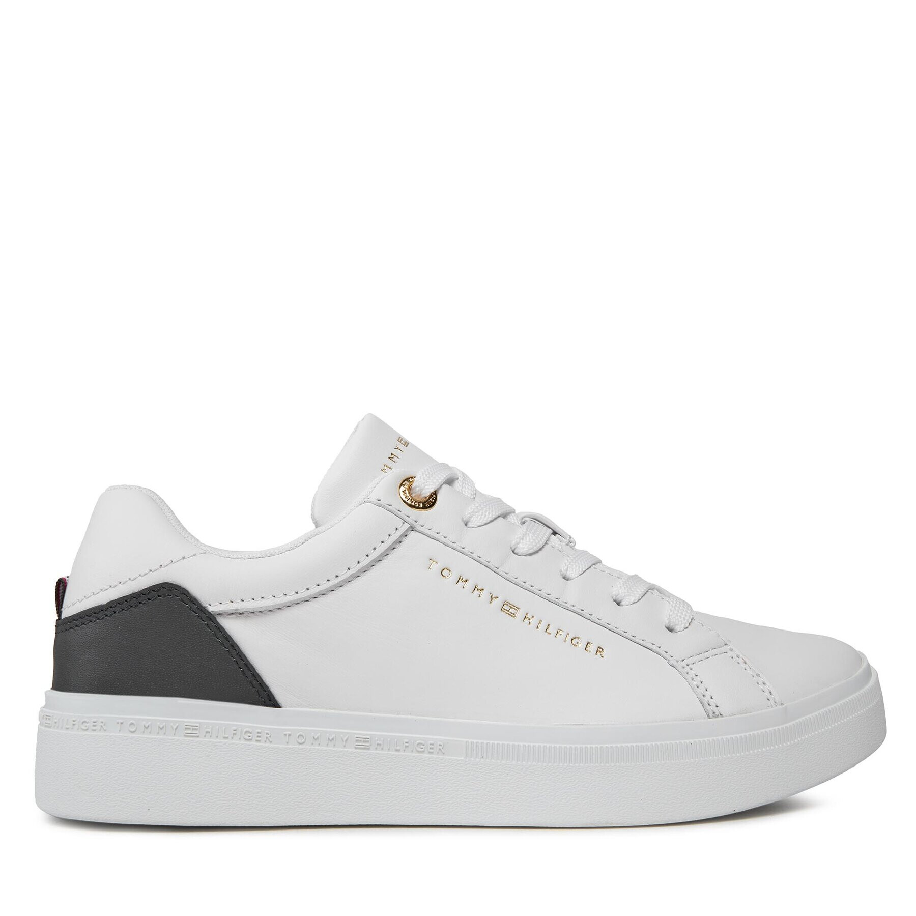 Tommy Hilfiger Sneakers Elevated Essential Court Sneaker FW0FW07635 Alb - Pled.ro