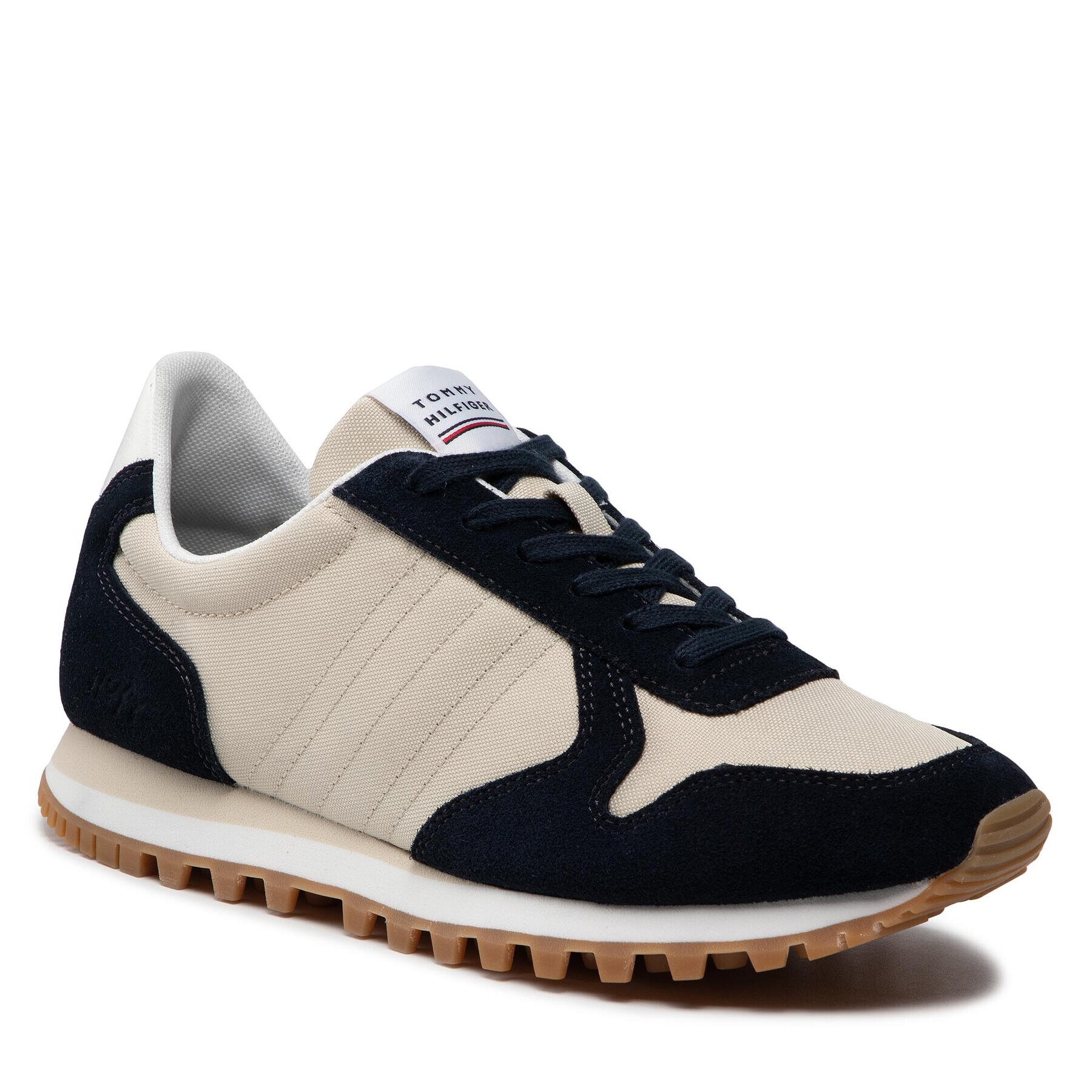 Tommy Hilfiger Sneakers Elevated Eva Runner Mix FM0FM04028 Bej - Pled.ro