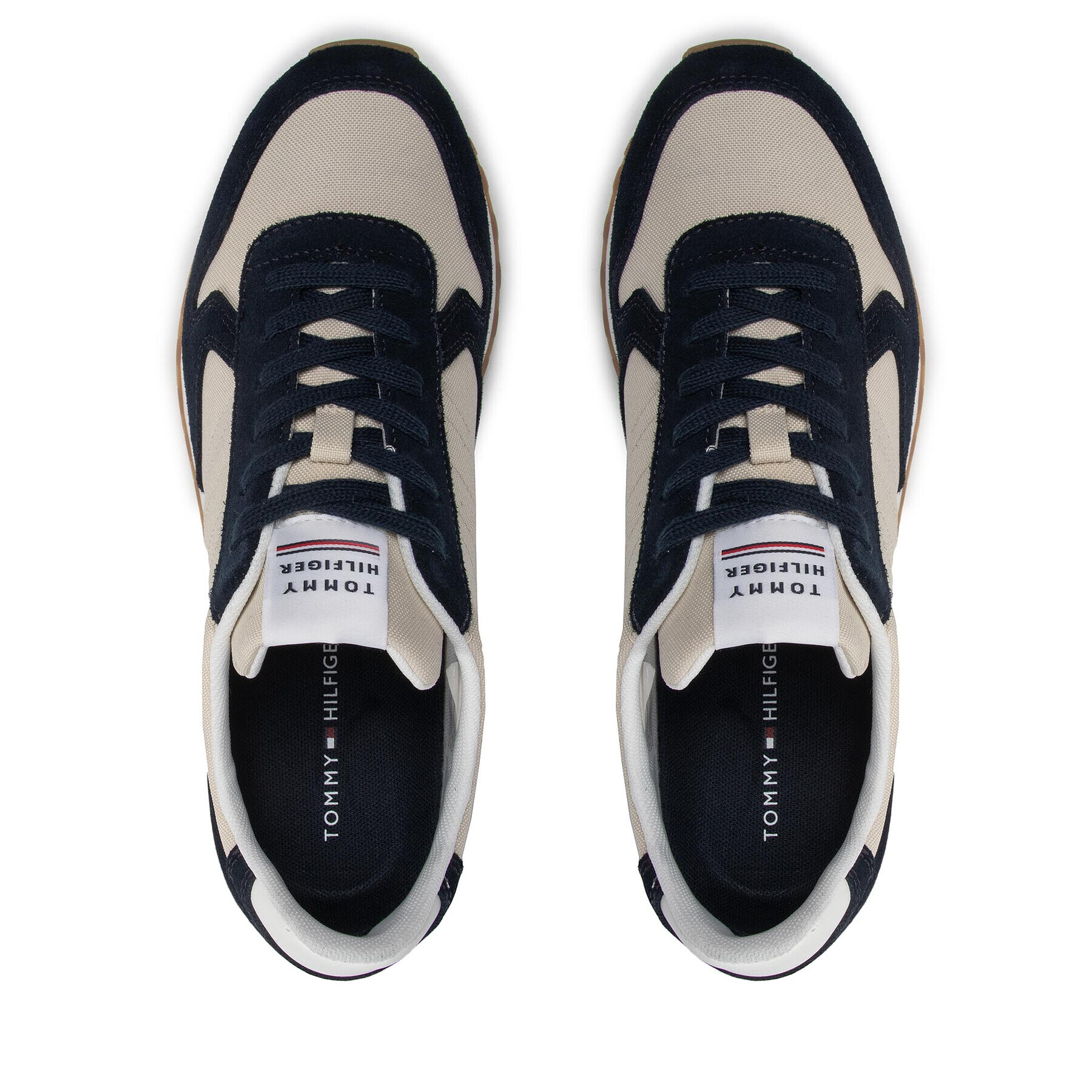 Tommy Hilfiger Sneakers Elevated Eva Runner Mix FM0FM04028 Bej - Pled.ro