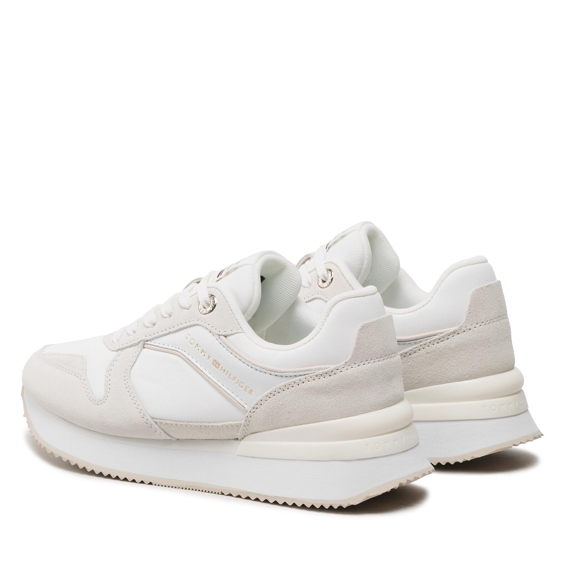 Tommy Hilfiger Sneakers Elevated Feminine Runner FW0FW06949 Alb - Pled.ro