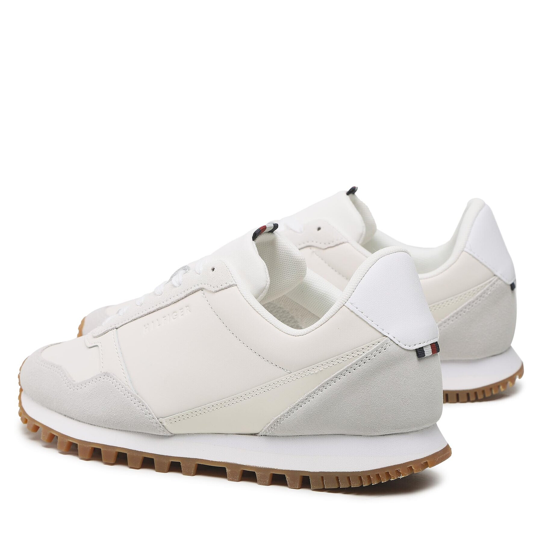 Tommy Hilfiger Sneakers Elevated Runner Leather Mix FM0FM04357 Gri - Pled.ro