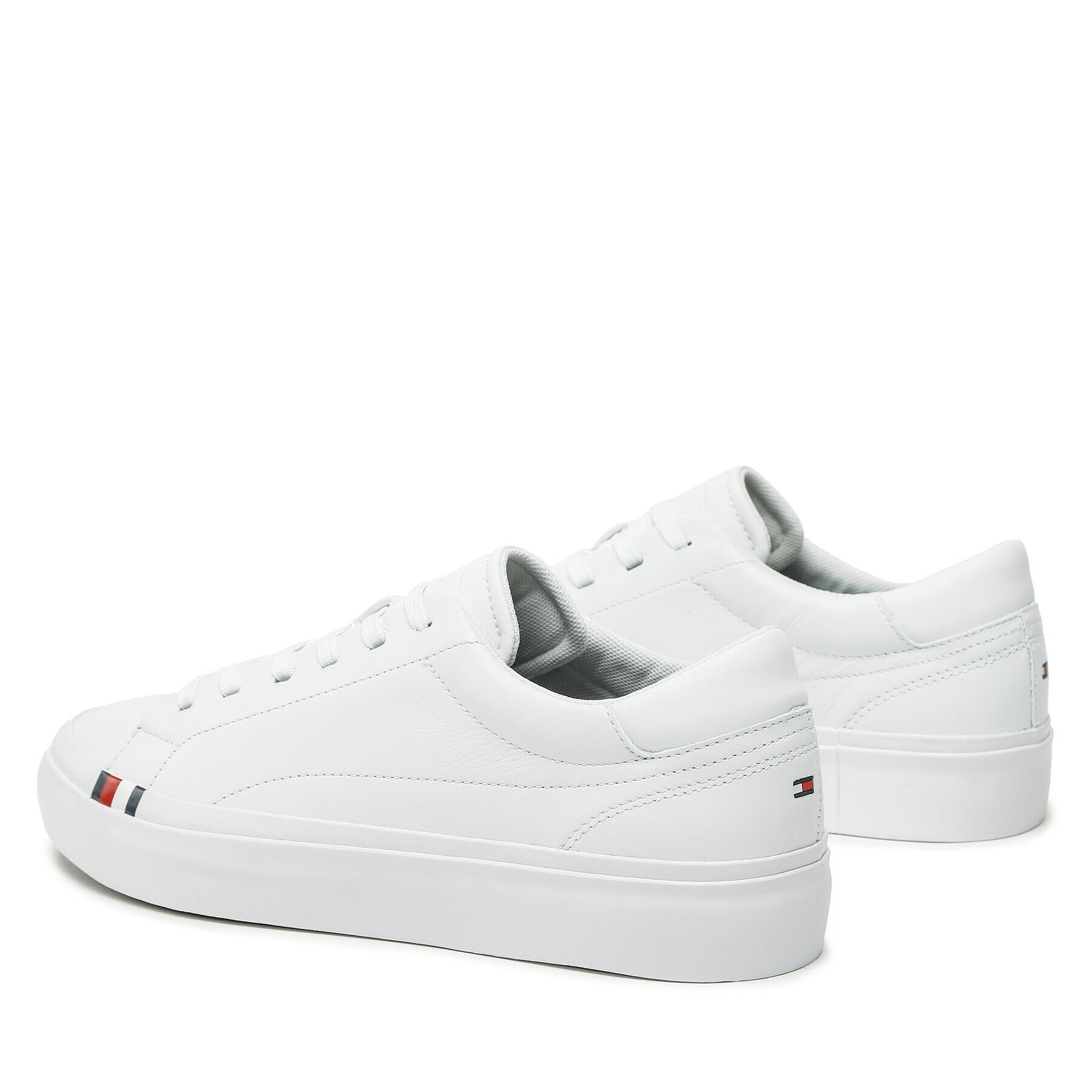 Tommy Hilfiger Sneakers Elevated Vulc Leather Low FM0FM04418 Alb - Pled.ro