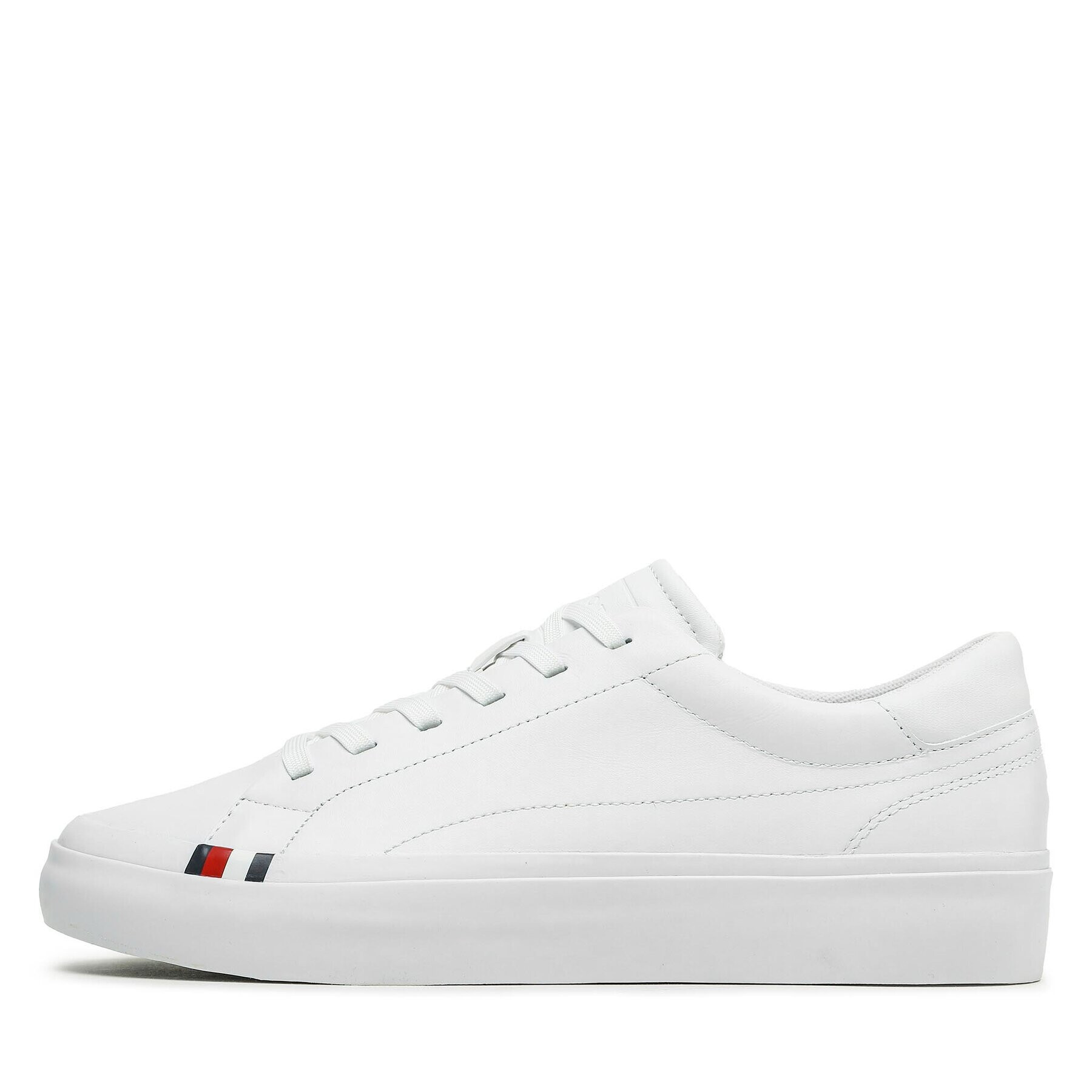 Tommy Hilfiger Sneakers Elevated Vulc Leather Low FM0FM04418 Alb - Pled.ro