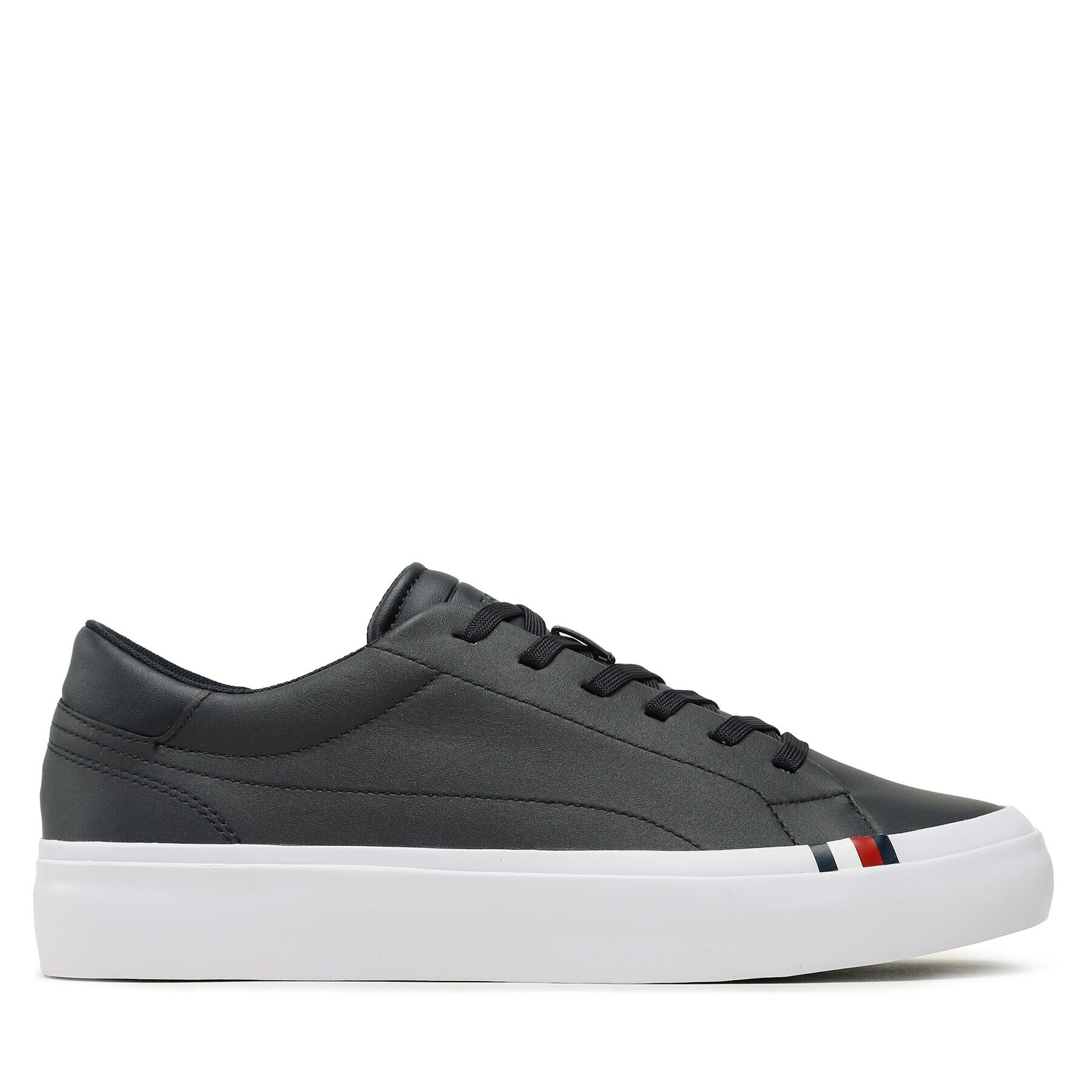 Tommy Hilfiger Sneakers Elevated Vulc Leather Low FM0FM04418 Bleumarin - Pled.ro