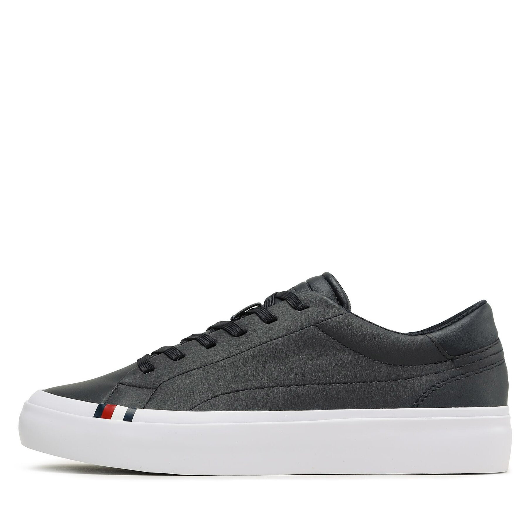 Tommy Hilfiger Sneakers Elevated Vulc Leather Low FM0FM04418 Bleumarin - Pled.ro