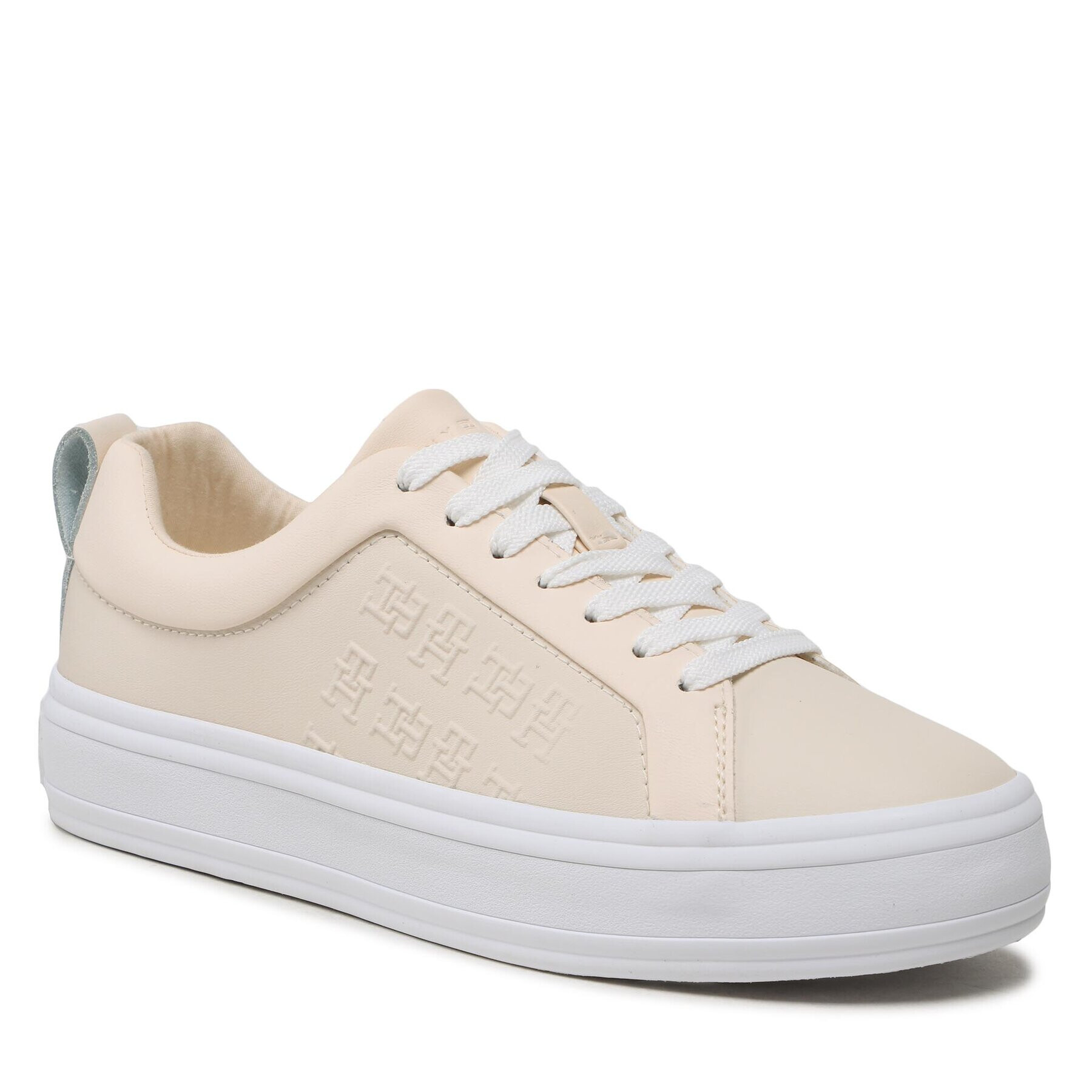 Tommy Hilfiger Sneakers Embossed Vulc FW0FW07376 Bej - Pled.ro