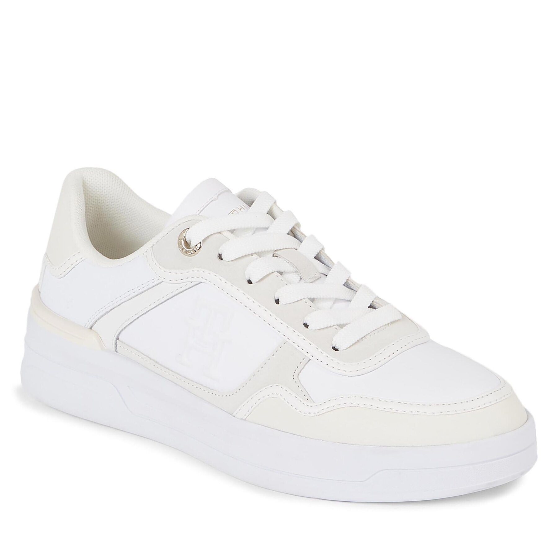 Tommy Hilfiger Sneakers Essential Basket Sneaker FW0FW07563 Alb - Pled.ro