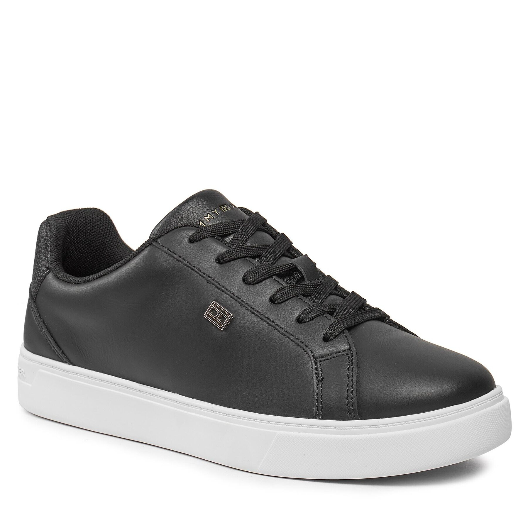 Tommy Hilfiger Sneakers Essential Court Sneaker FW0FW07686 Negru - Pled.ro