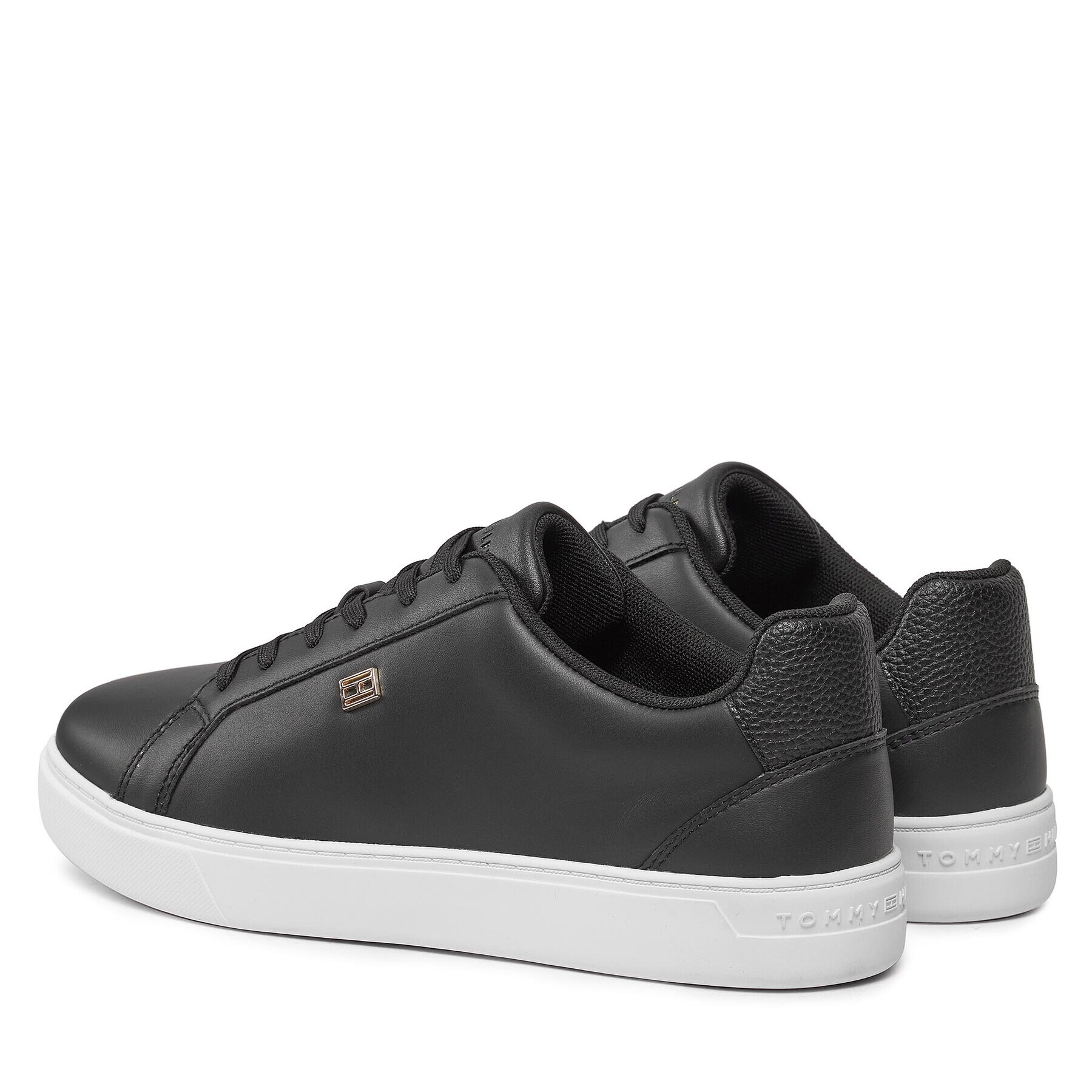 Tommy Hilfiger Sneakers Essential Court Sneaker FW0FW07686 Negru - Pled.ro