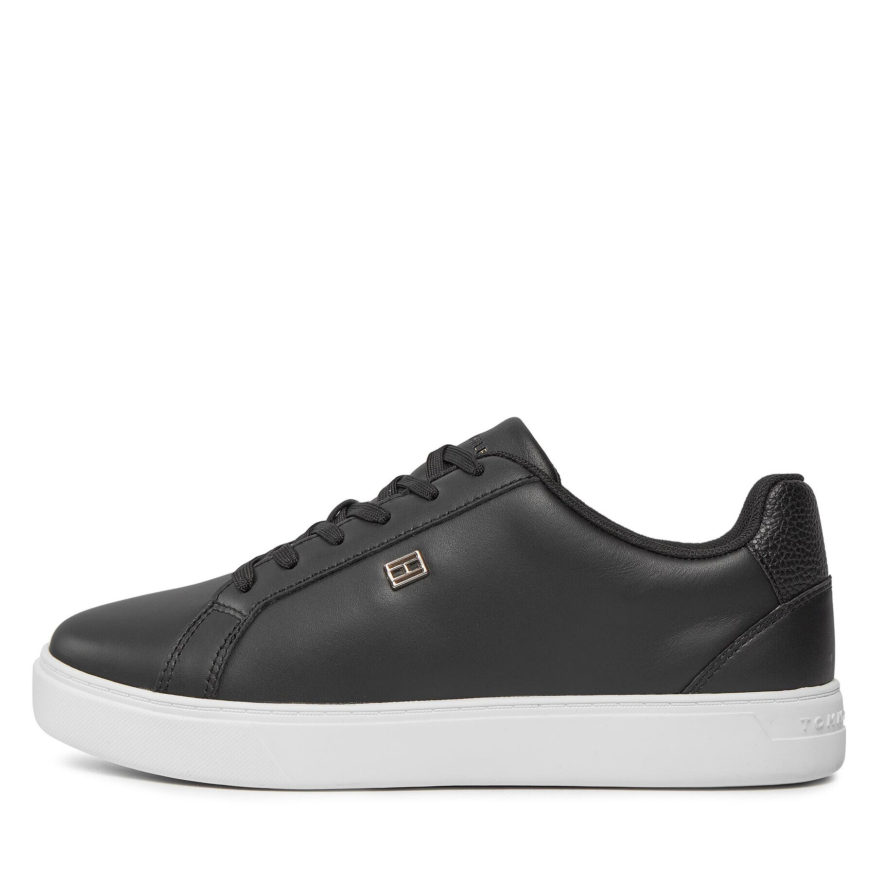 Tommy Hilfiger Sneakers Essential Court Sneaker FW0FW07686 Negru - Pled.ro