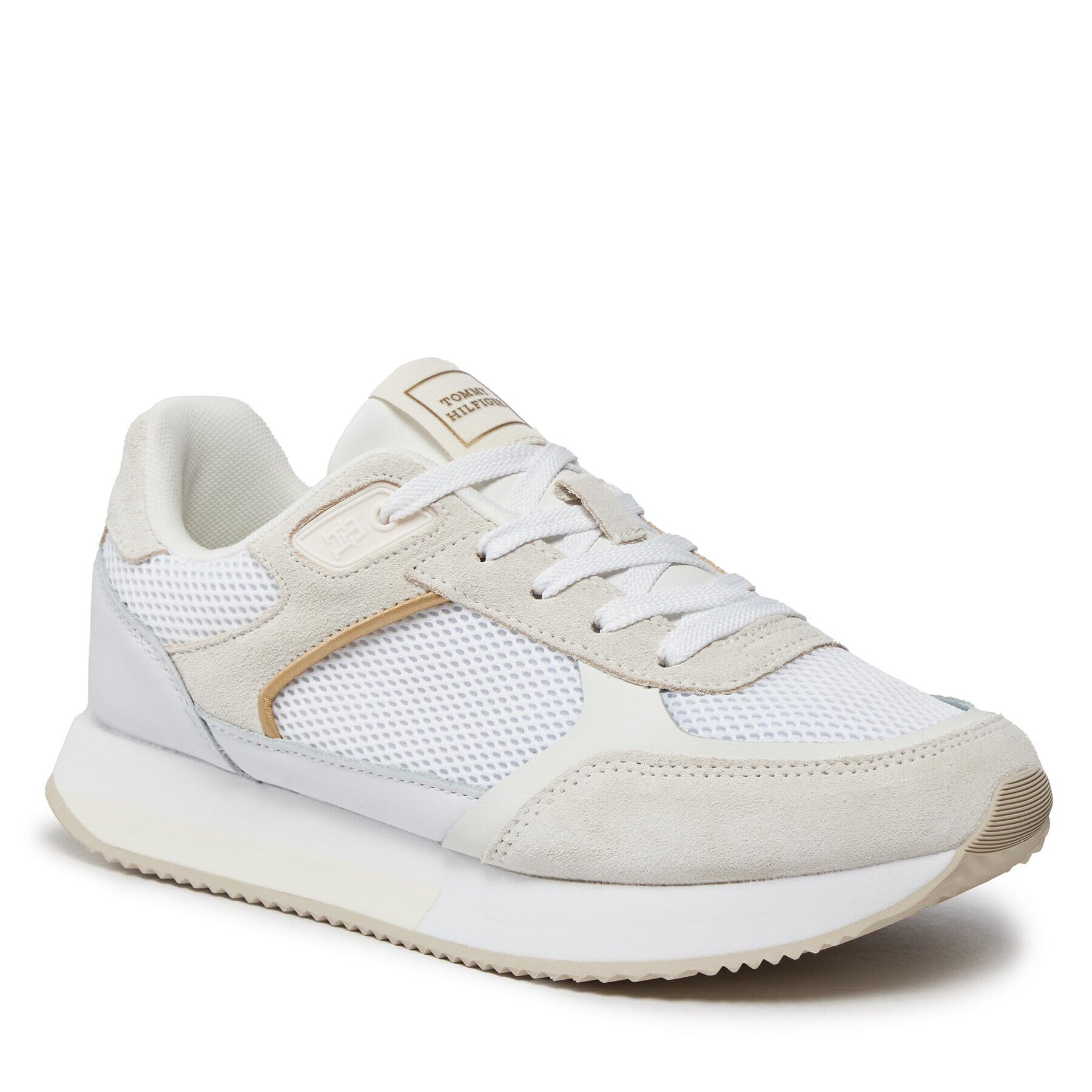 Tommy Hilfiger Sneakers Essential Elevated Runner FW0FW07700 Alb - Pled.ro