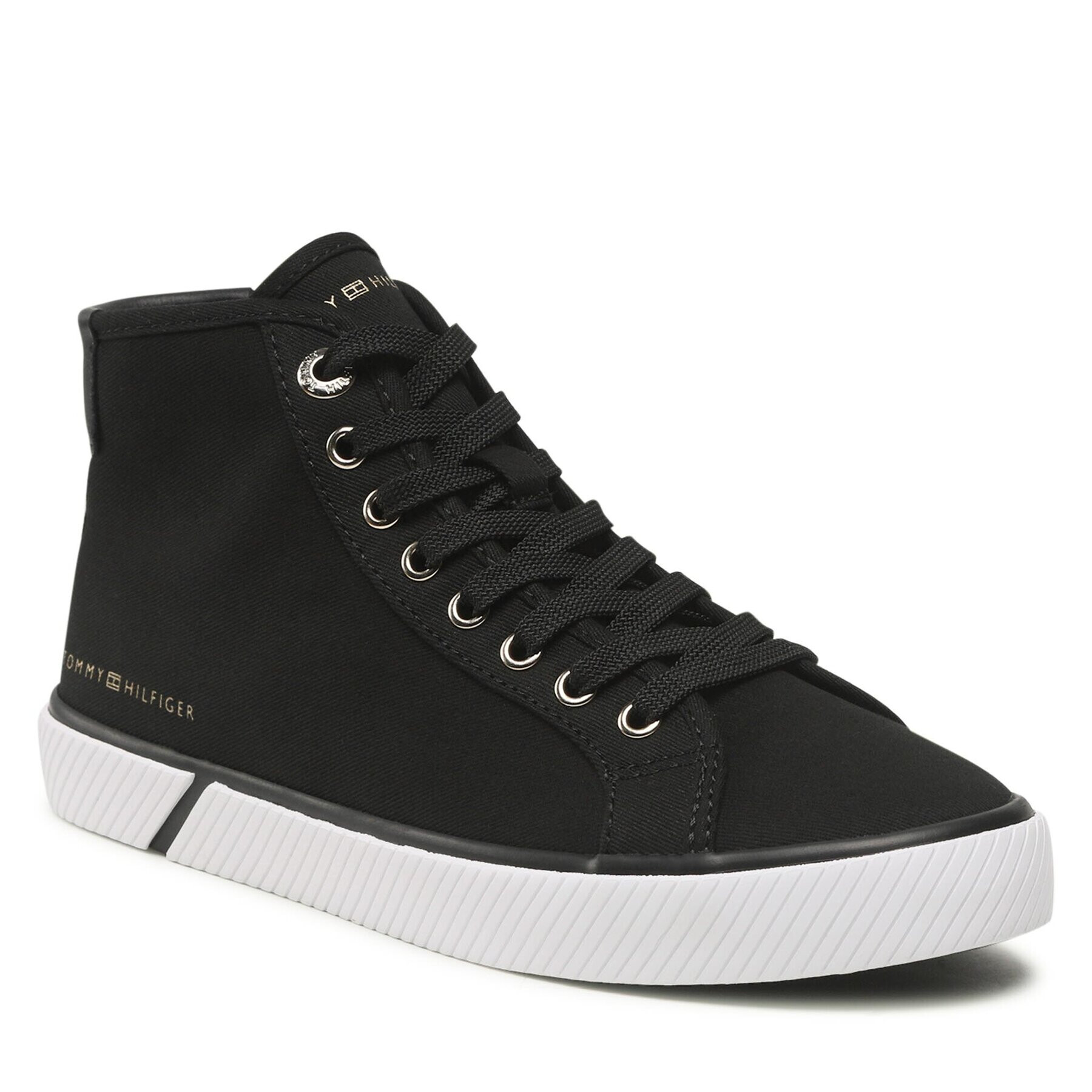 Tommy Hilfiger Sneakers Essential Highcut Sneaker Bl FW0FW07247 Negru - Pled.ro