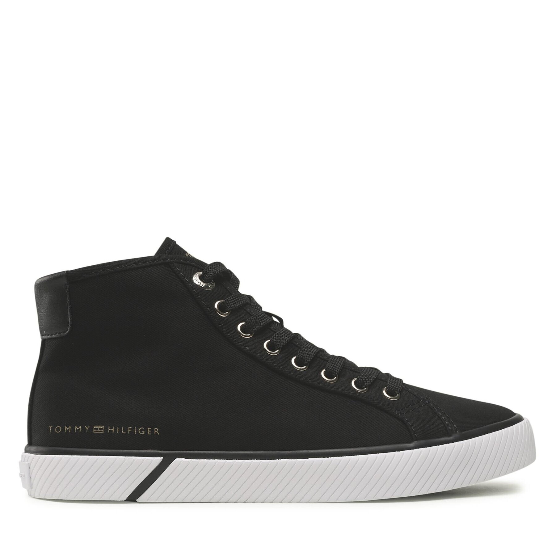 Tommy Hilfiger Sneakers Essential Highcut Sneaker Bl FW0FW07247 Negru - Pled.ro