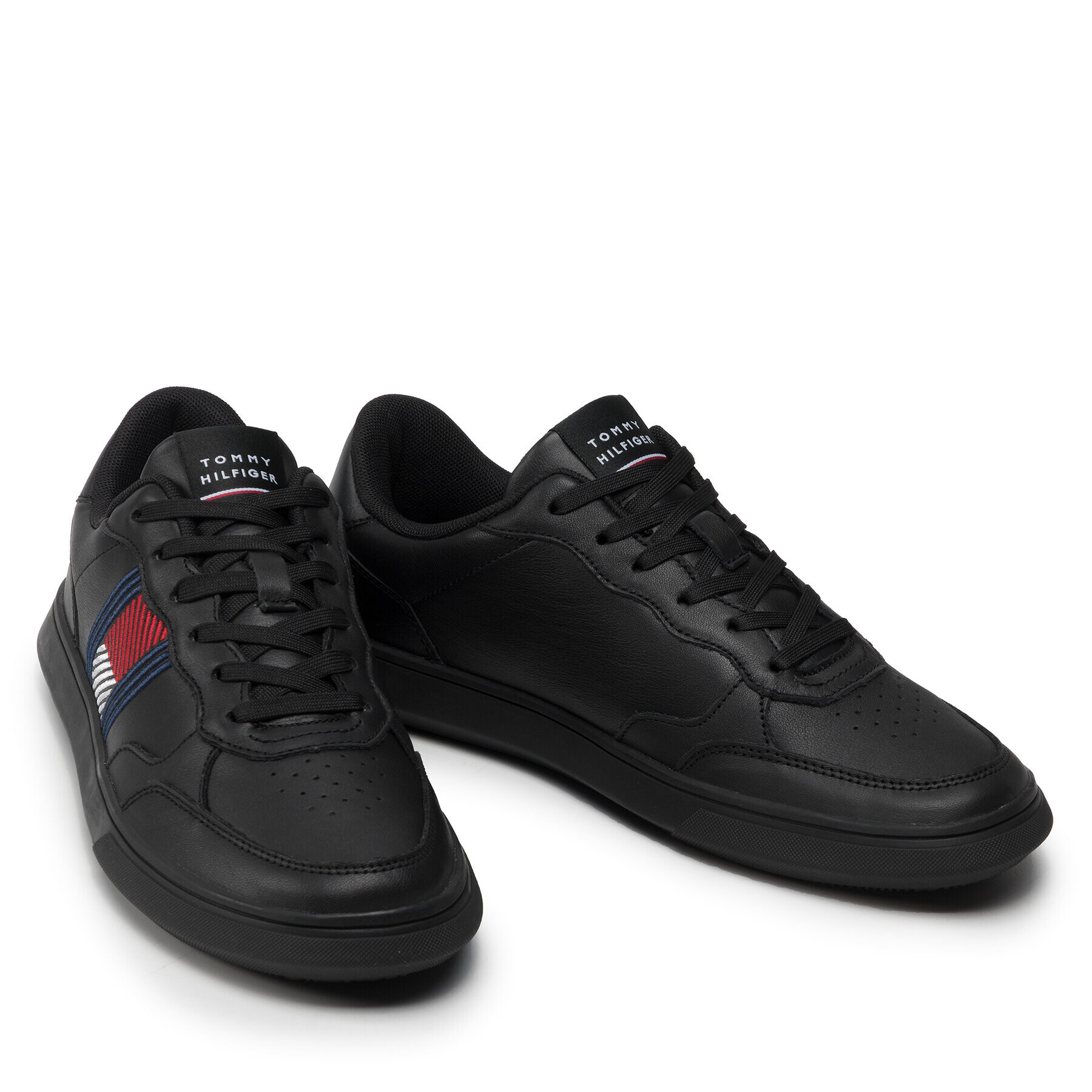 Tommy Hilfiger Sneakers Essential Leather Cupsole Evo FM0FM03904 Negru - Pled.ro