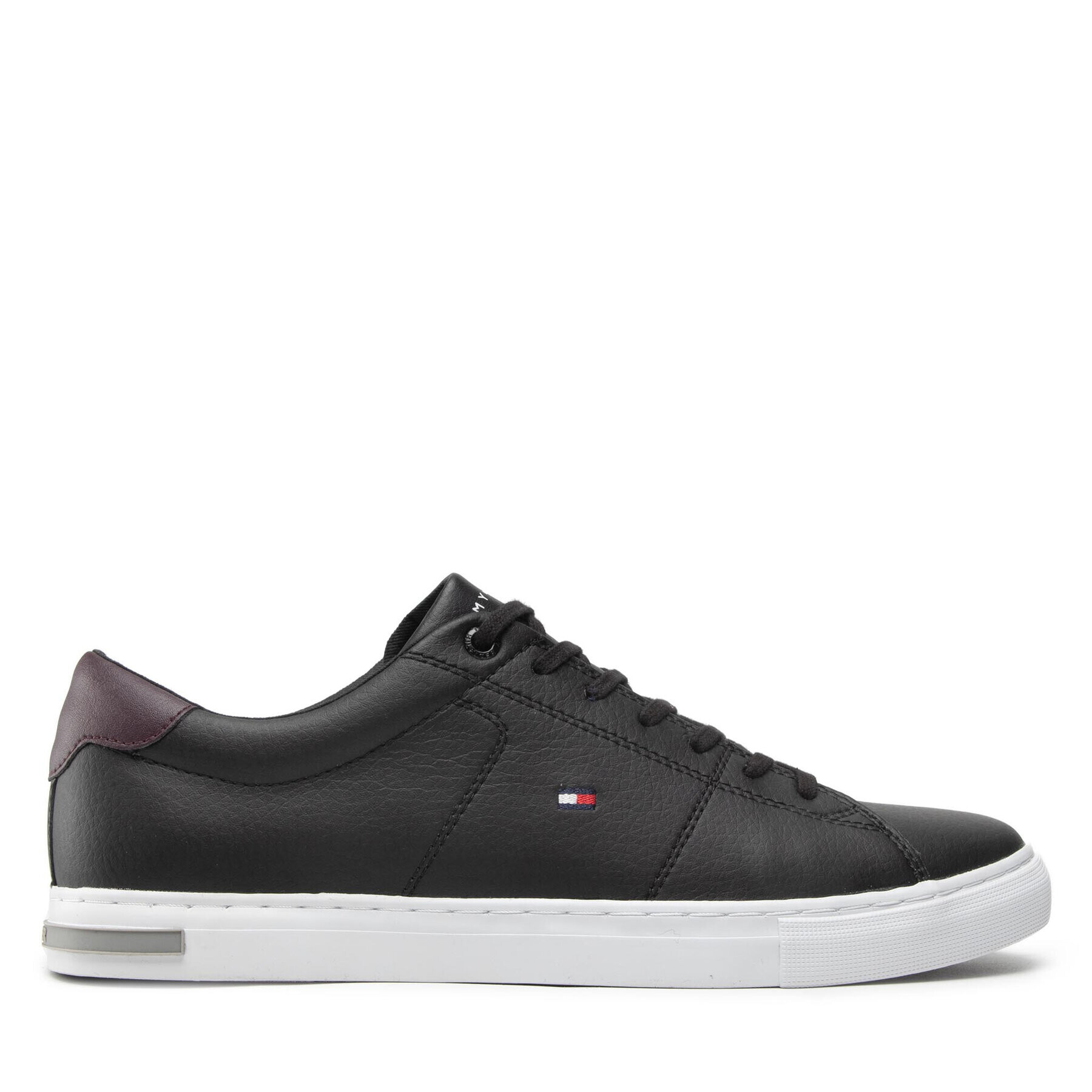 Tommy Hilfiger Sneakers Essential Leather Detail Vulc FM0FM04047 Negru - Pled.ro