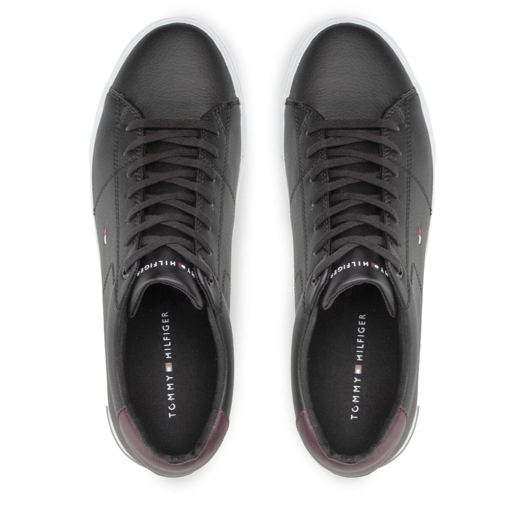 Tommy Hilfiger Sneakers Essential Leather Detail Vulc FM0FM04047 Negru - Pled.ro