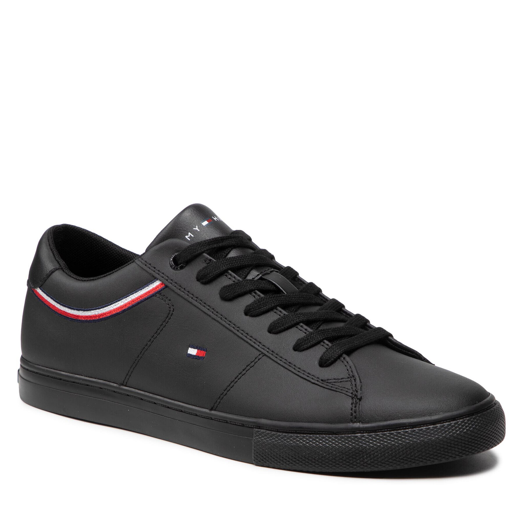 Tommy Hilfiger Sneakers Essential Leather Sneaker Detail FM0FM03887 Negru - Pled.ro