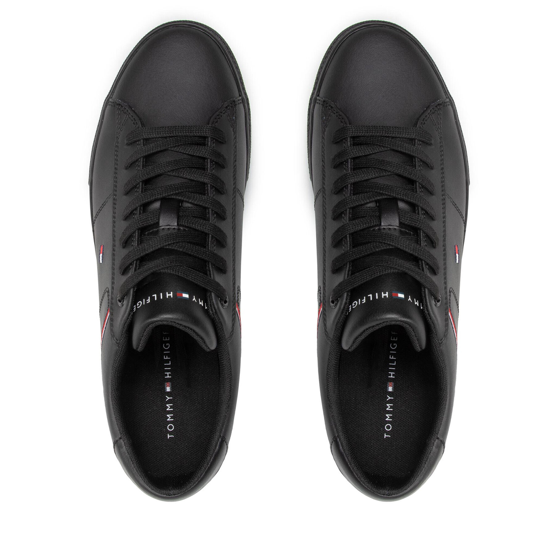 Tommy Hilfiger Sneakers Essential Leather Sneaker Detail FM0FM03887 Negru - Pled.ro