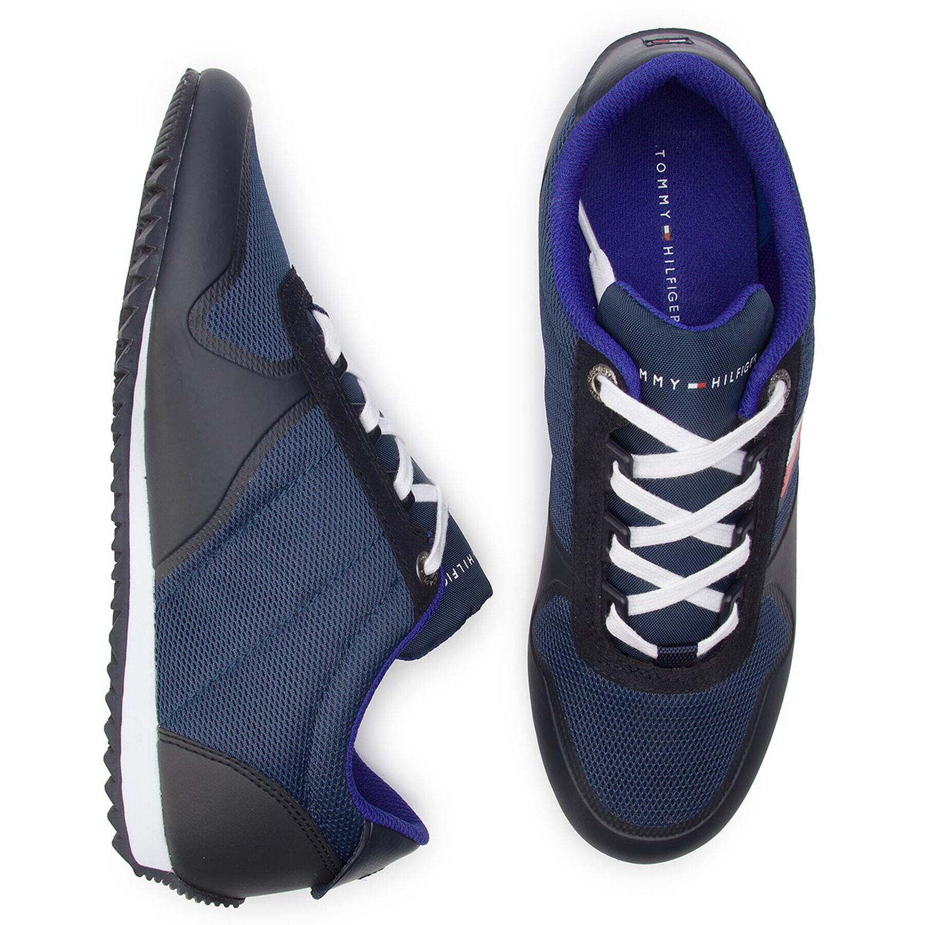 Tommy Hilfiger Sneakers Essential Modern Mesh Runner FM0FM02270 Bleumarin - Pled.ro