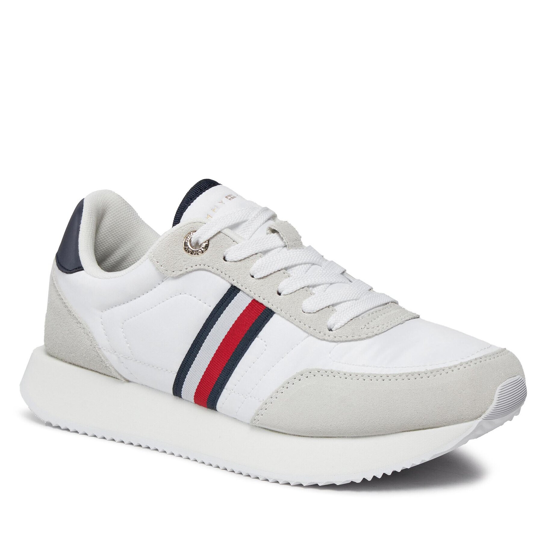 Tommy Hilfiger Sneakers Essential Runner Global Stripes FW0FW07831 Alb - Pled.ro