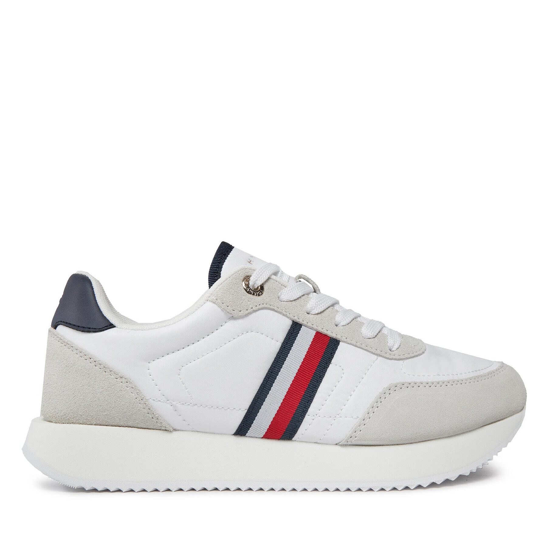 Tommy Hilfiger Sneakers Essential Runner Global Stripes FW0FW07831 Alb - Pled.ro