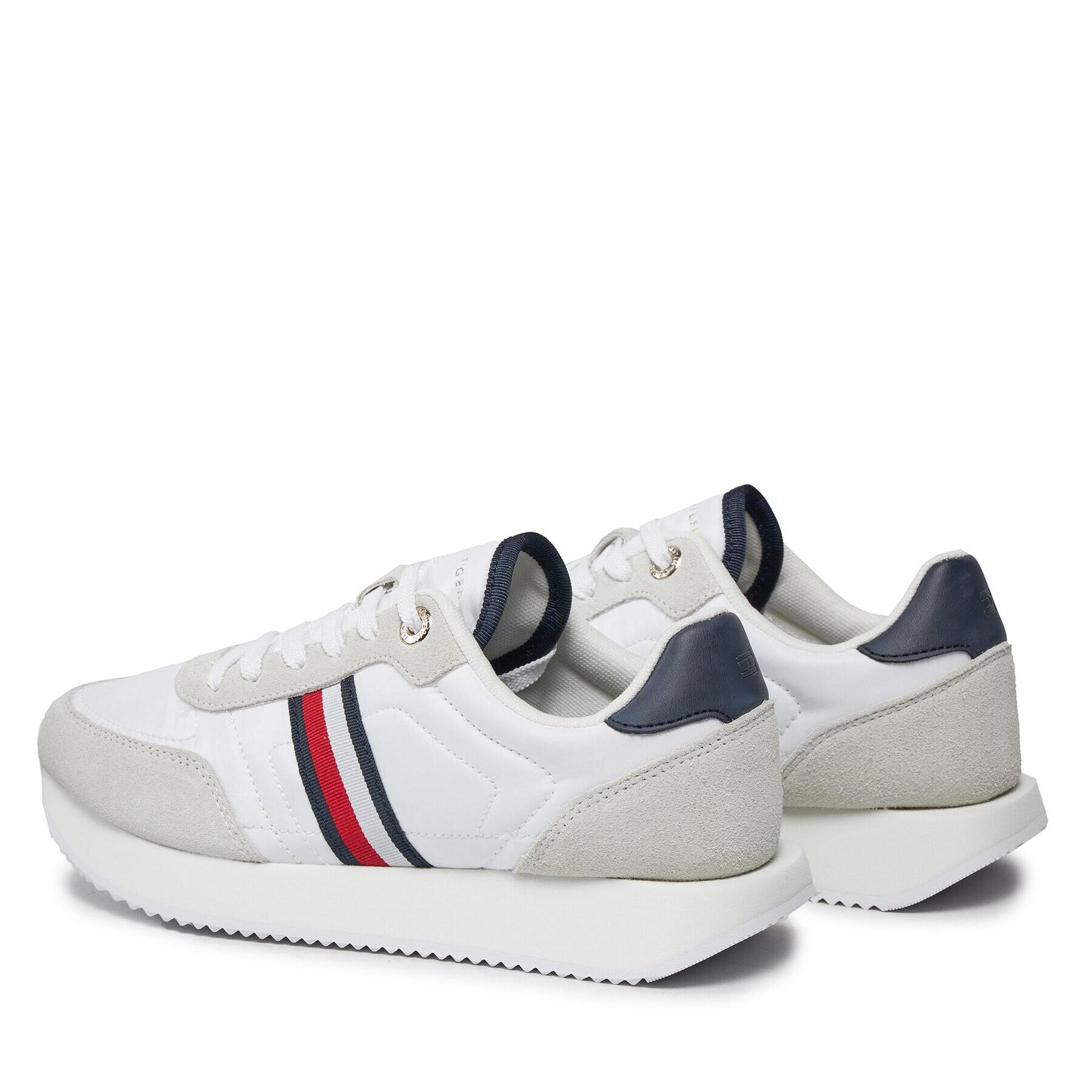 Tommy Hilfiger Sneakers Essential Runner Global Stripes FW0FW07831 Alb - Pled.ro