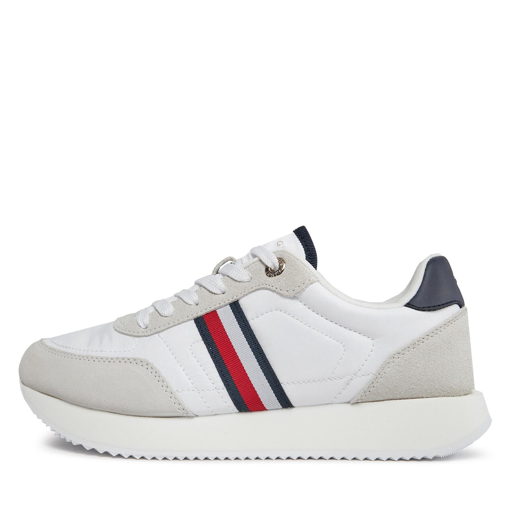 Tommy Hilfiger Sneakers Essential Runner Global Stripes FW0FW07831 Alb - Pled.ro