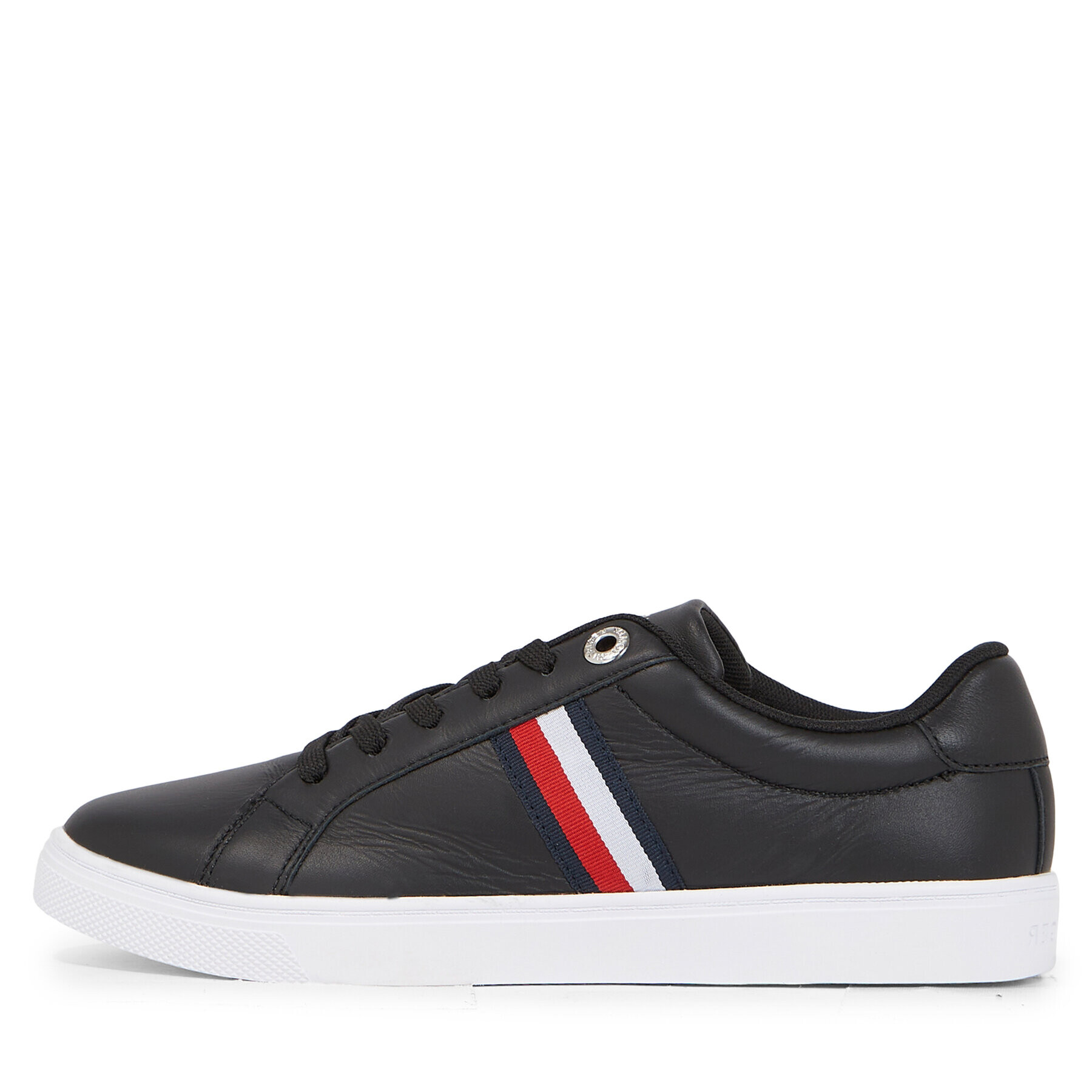 Tommy Hilfiger Sneakers Essential Stripes Court Sneaker FW0FW07449 Negru - Pled.ro