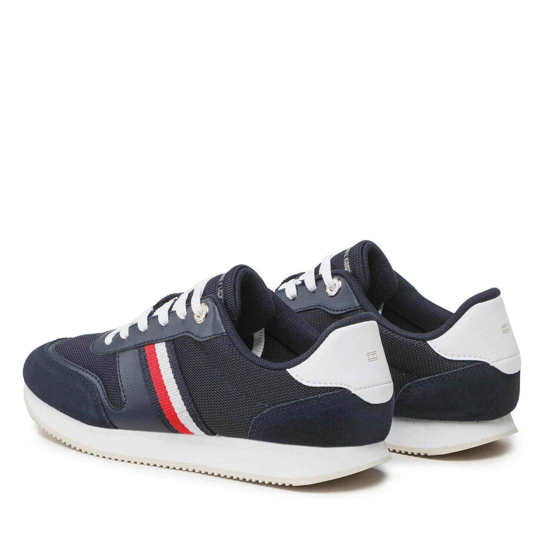 Tommy Hilfiger Sneakers Essential Stripes Runner FW0FW07382 Bleumarin - Pled.ro