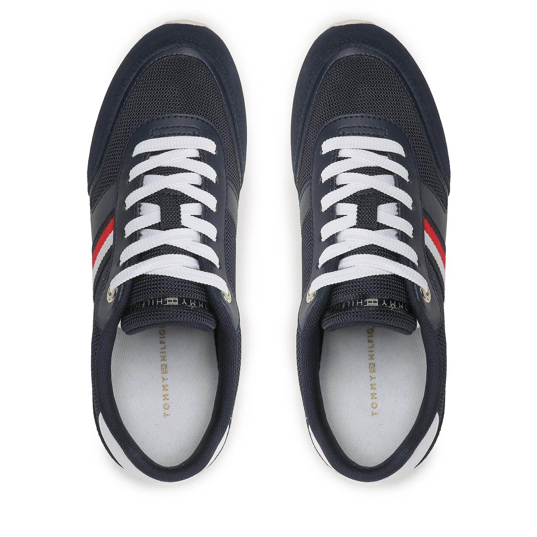 Tommy Hilfiger Sneakers Essential Stripes Runner FW0FW07382 Bleumarin - Pled.ro