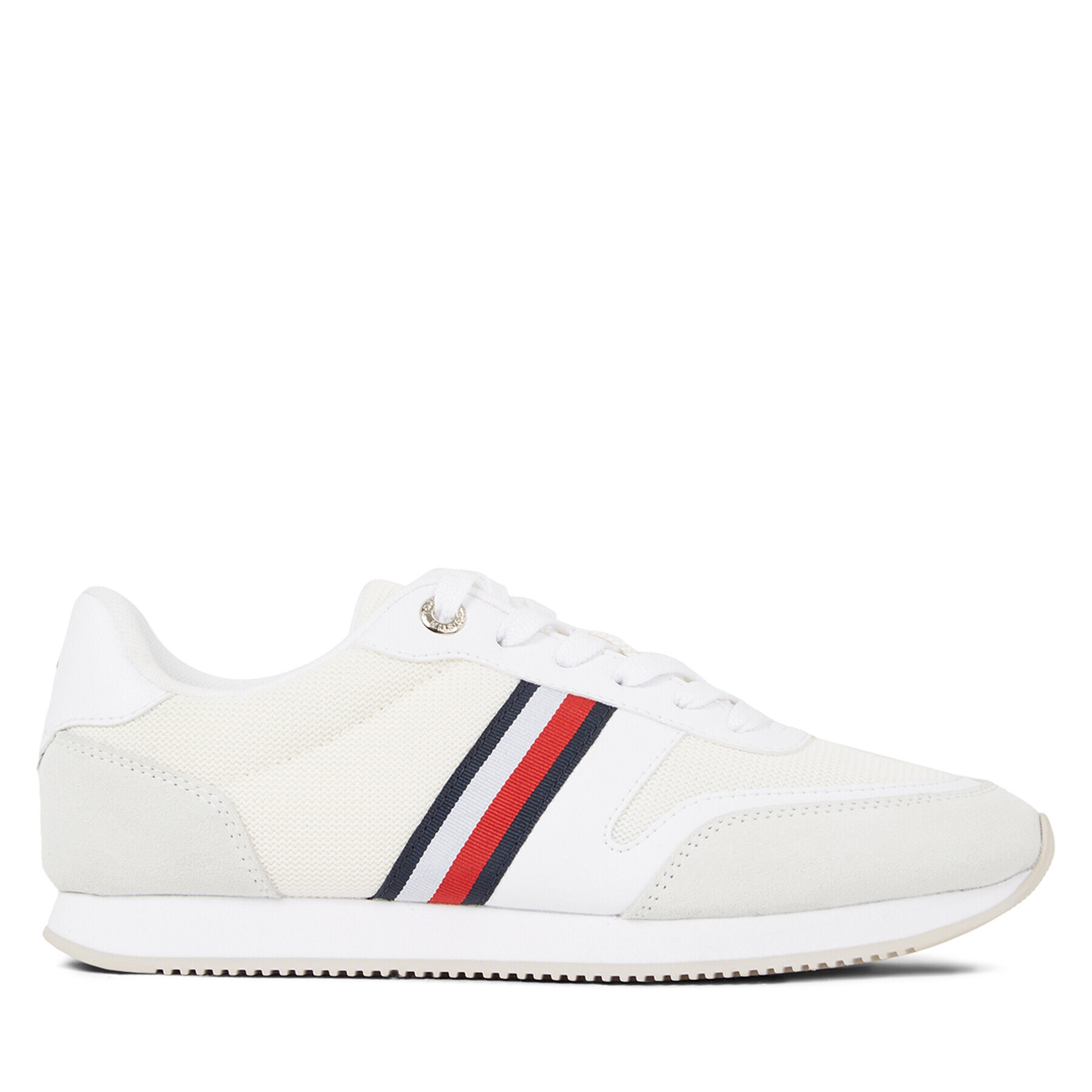 Tommy Hilfiger Sneakers Essential Stripes Runner FW0FW07450 Alb - Pled.ro