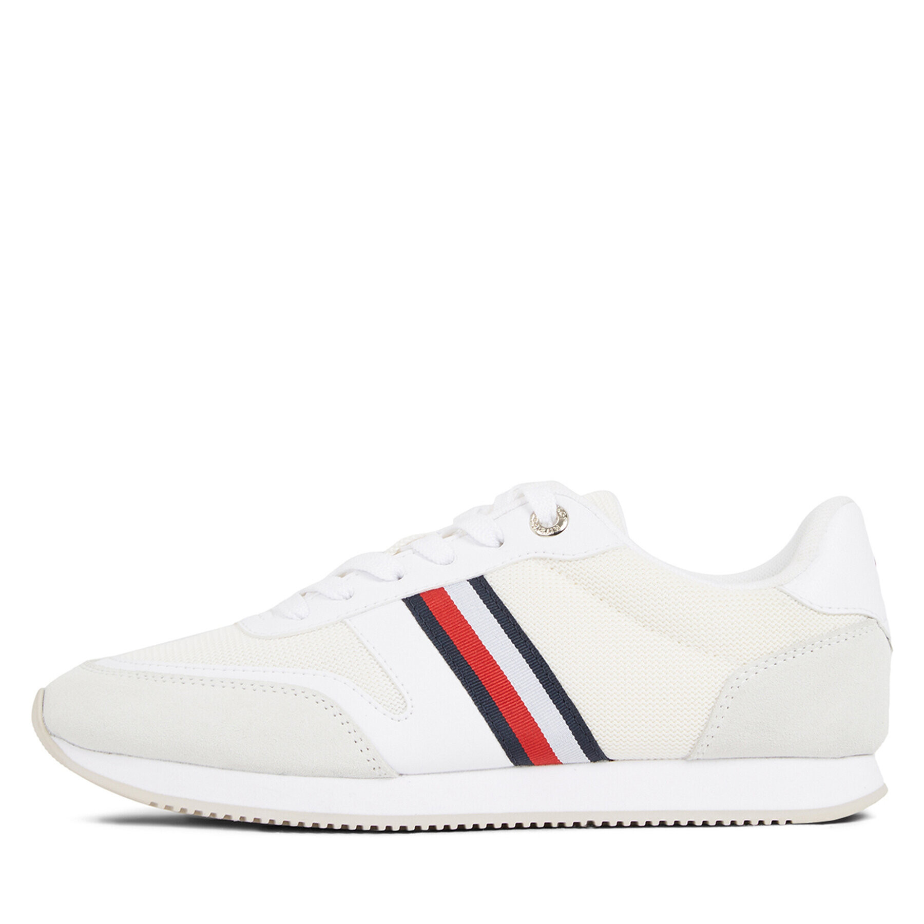 Tommy Hilfiger Sneakers Essential Stripes Runner FW0FW07450 Alb - Pled.ro