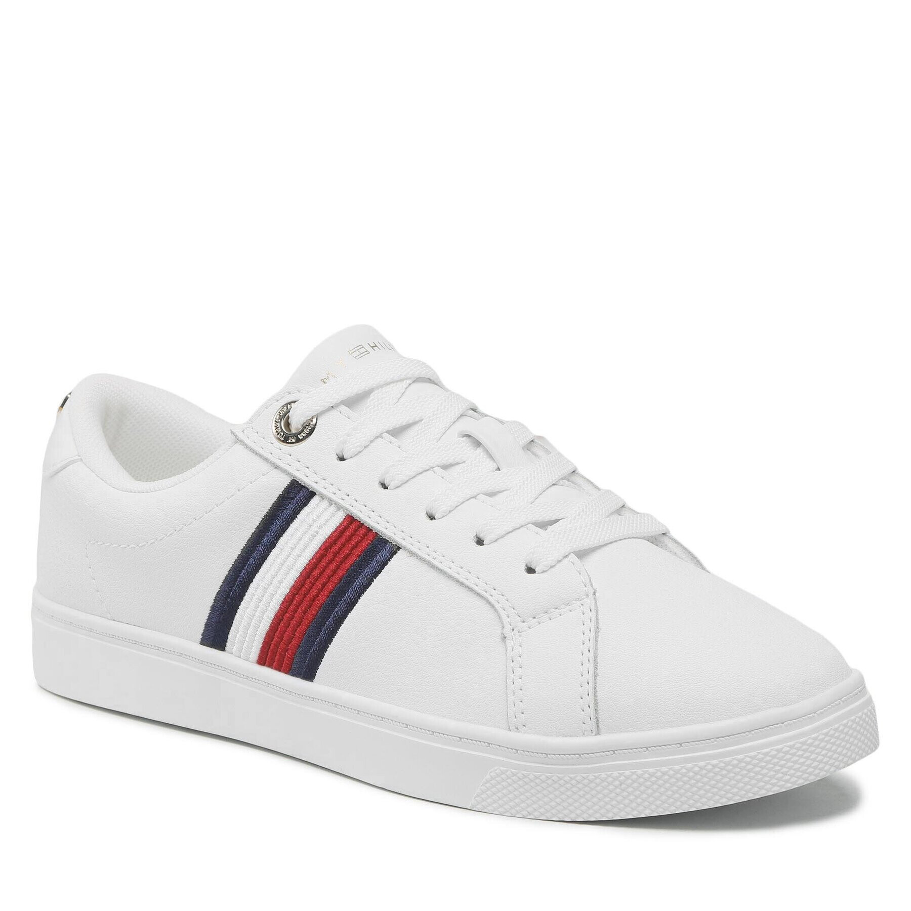 Tommy Hilfiger Sneakers Essential Stripes Sneaker FW0FW06903 Alb - Pled.ro