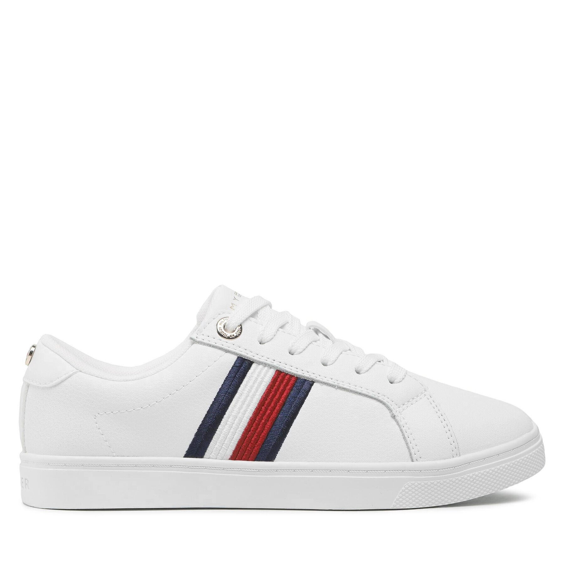 Tommy Hilfiger Sneakers Essential Stripes Sneaker FW0FW06903 Alb - Pled.ro