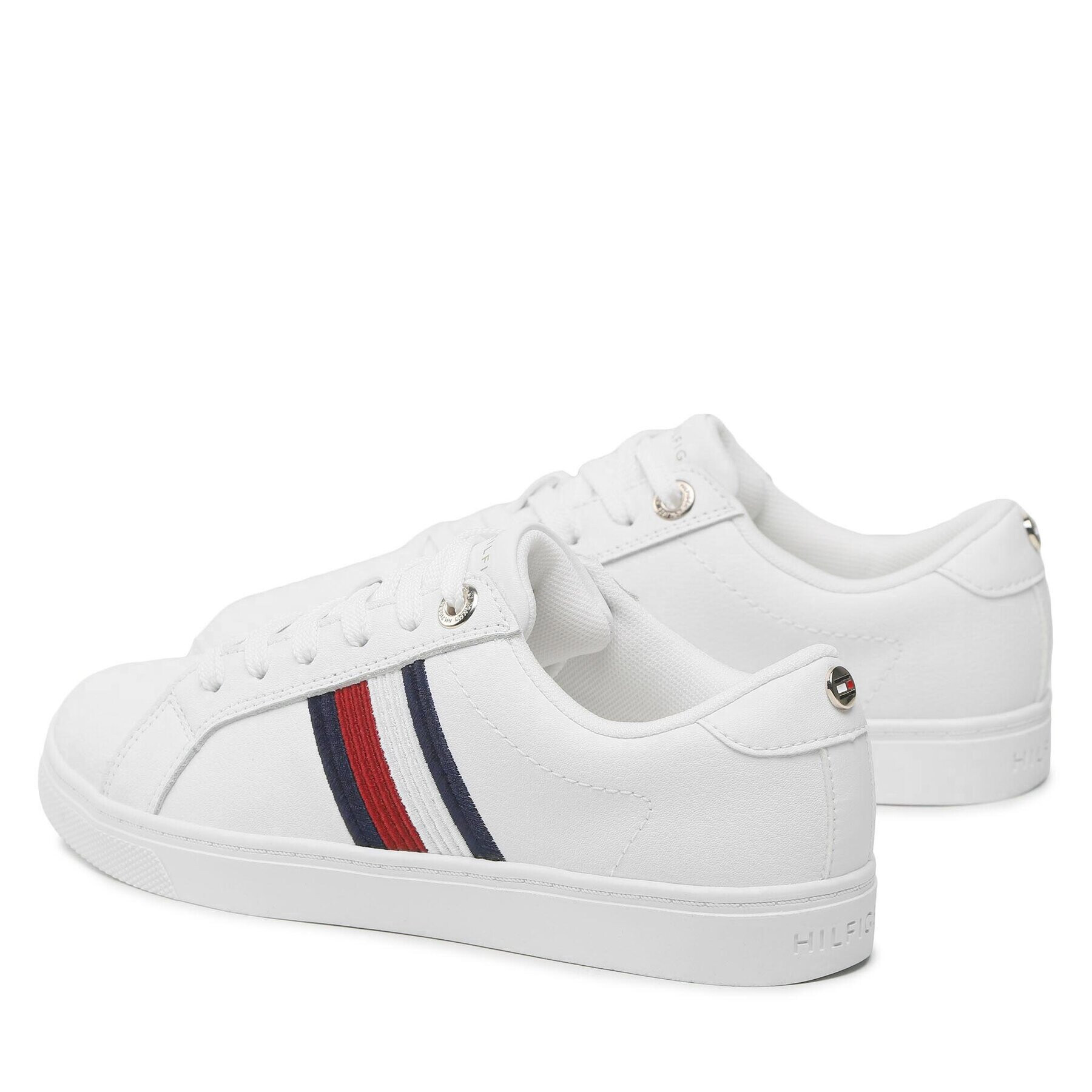 Tommy Hilfiger Sneakers Essential Stripes Sneaker FW0FW06903 Alb - Pled.ro