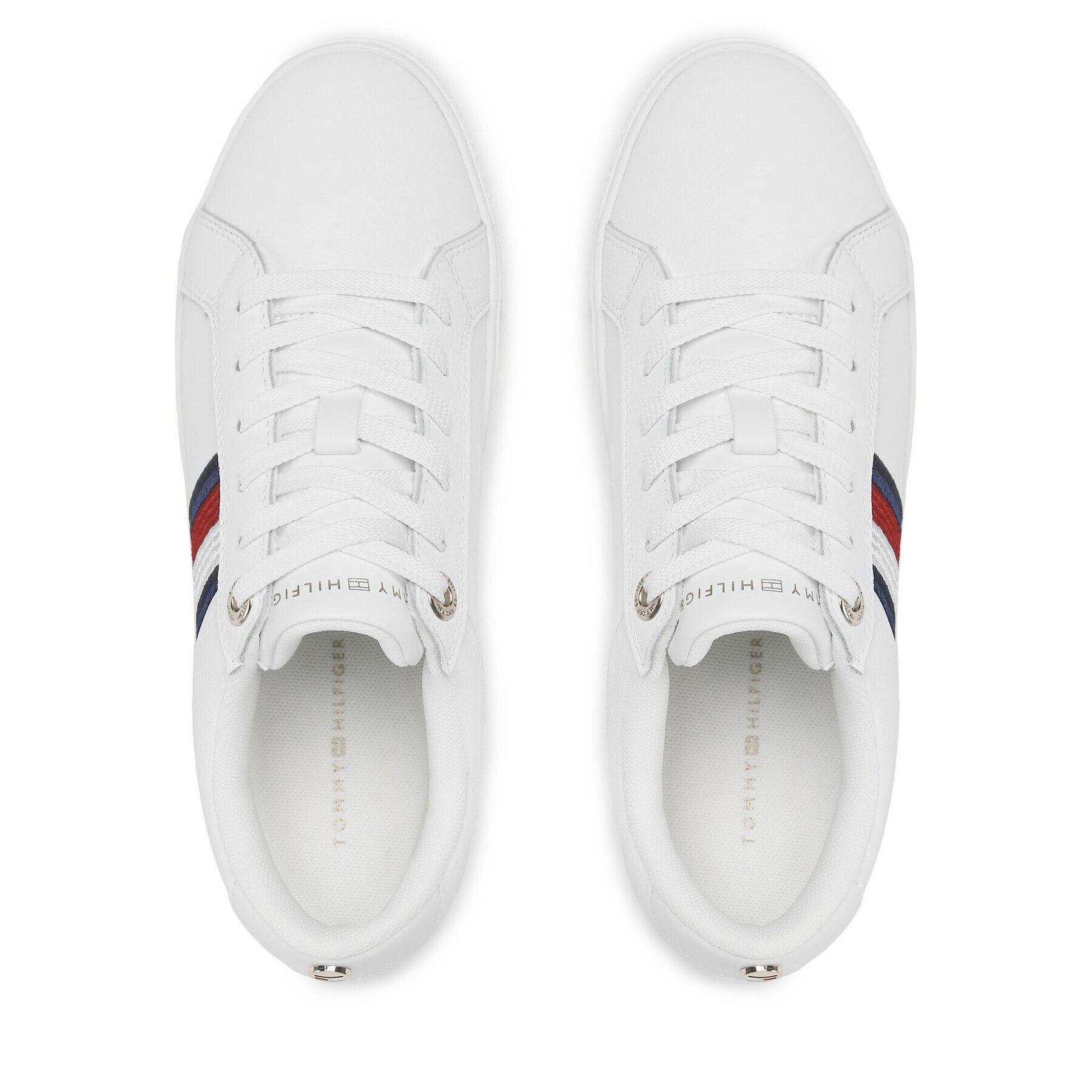 Tommy Hilfiger Sneakers Essential Stripes Sneaker FW0FW06903 Alb - Pled.ro