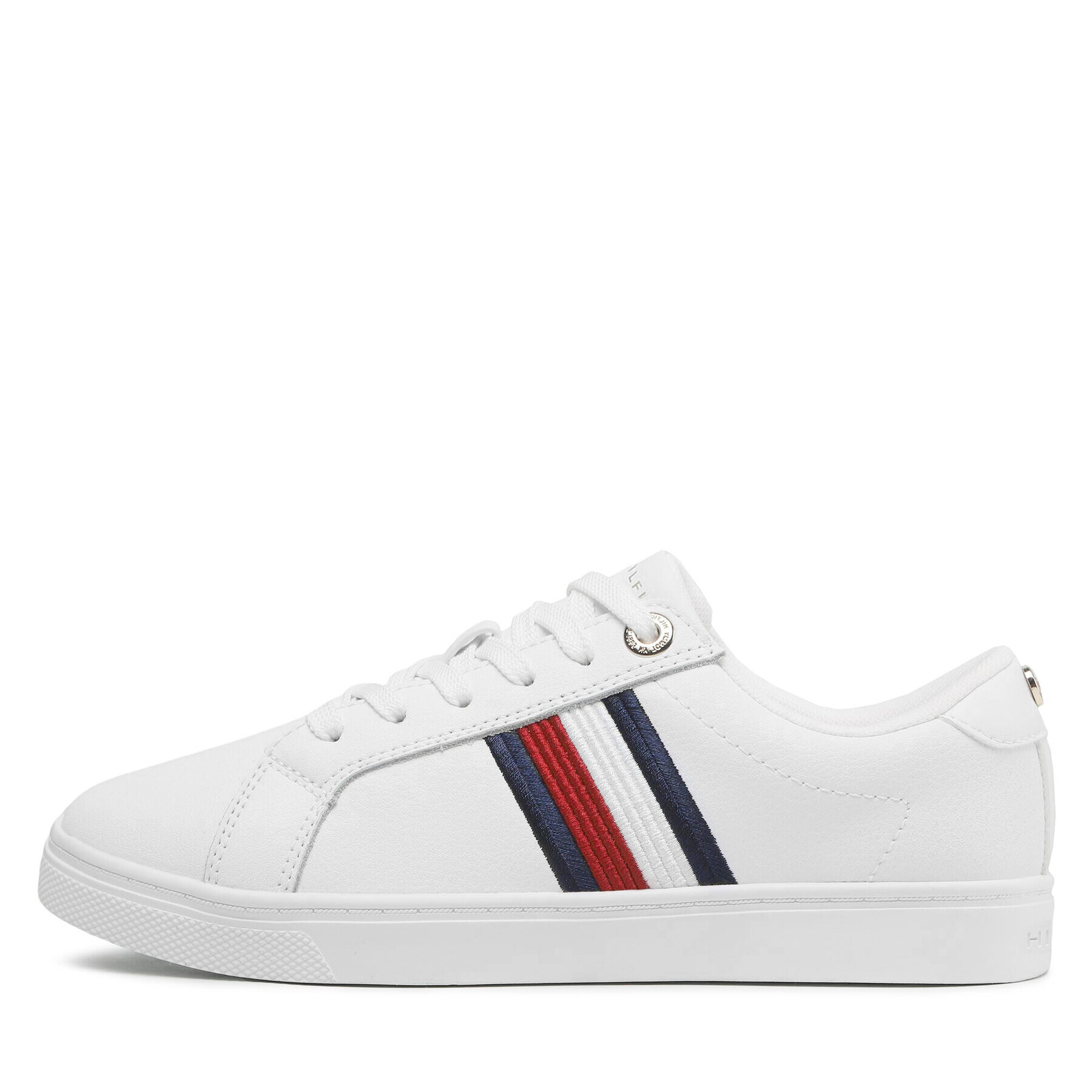 Tommy Hilfiger Sneakers Essential Stripes Sneaker FW0FW06903 Alb - Pled.ro