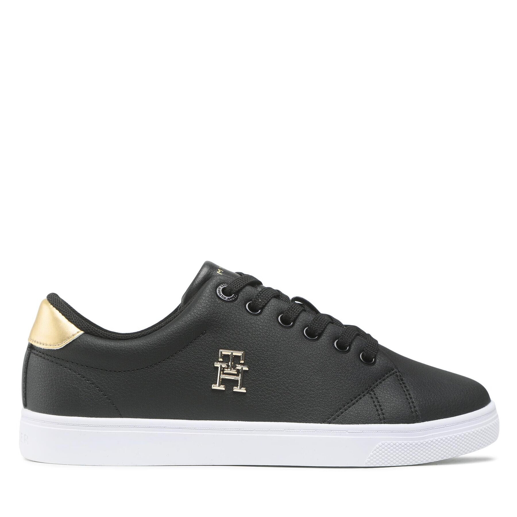 Tommy Hilfiger Sneakers Essential Th Gold Sneaker FW0FW07043 Negru - Pled.ro