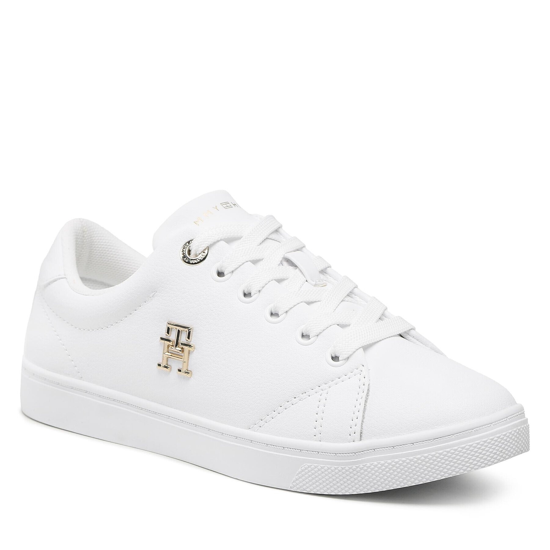 Tommy Hilfiger Sneakers Essential Th Logo Sneaker FW0FW06905 Alb - Pled.ro