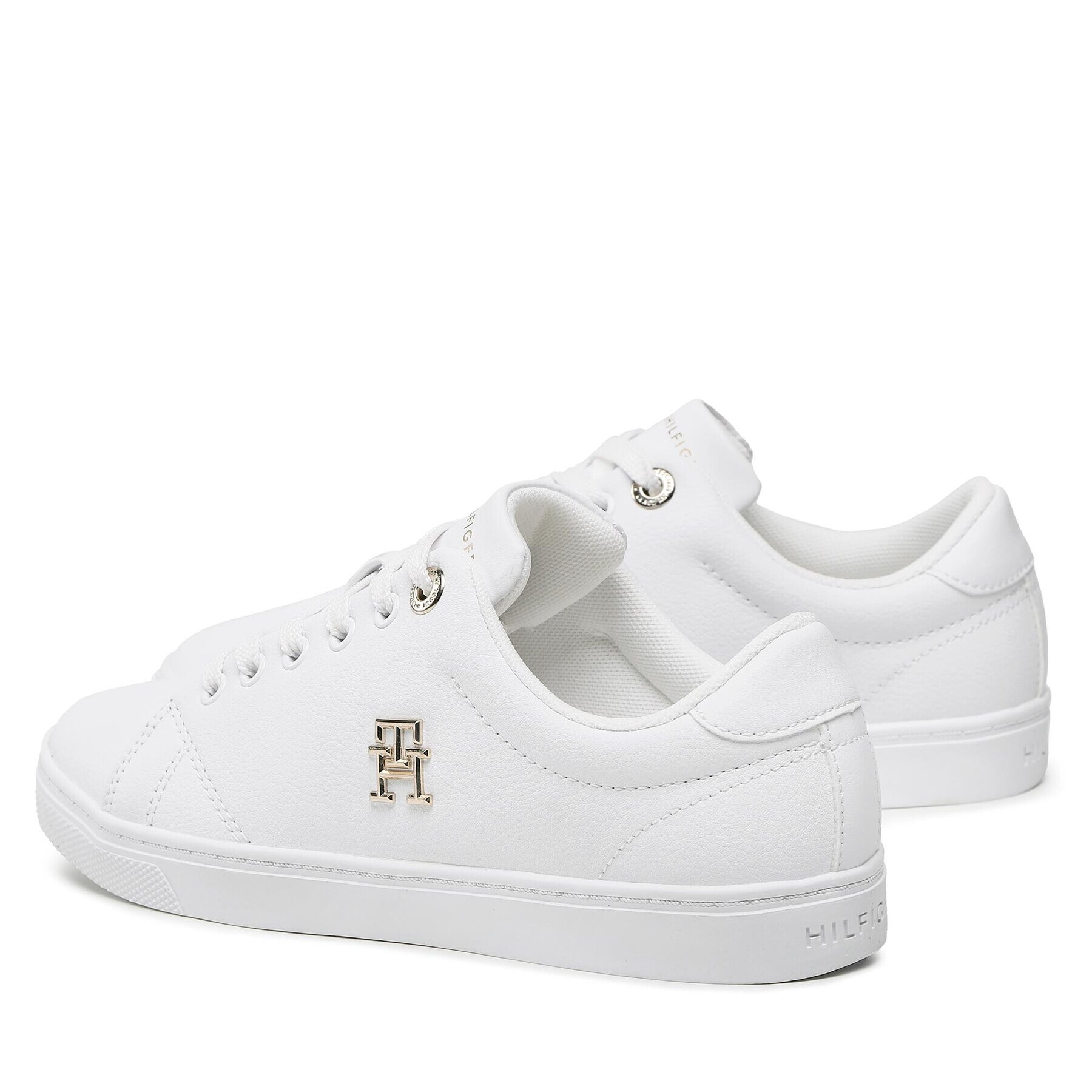 Tommy Hilfiger Sneakers Essential Th Logo Sneaker FW0FW06905 Alb - Pled.ro