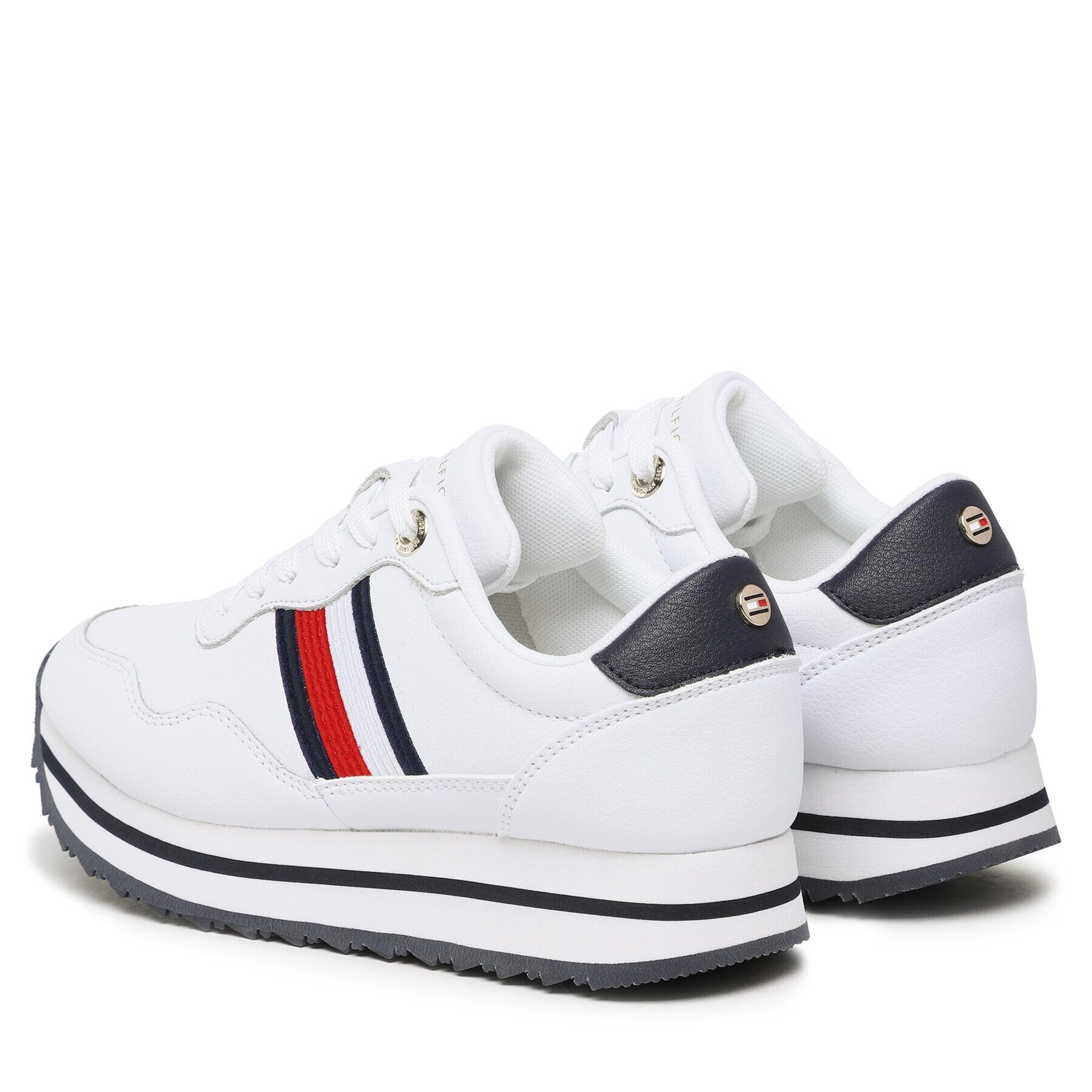 Tommy Hilfiger Sneakers Essential Webbing Runner FW0FW06911 Alb - Pled.ro