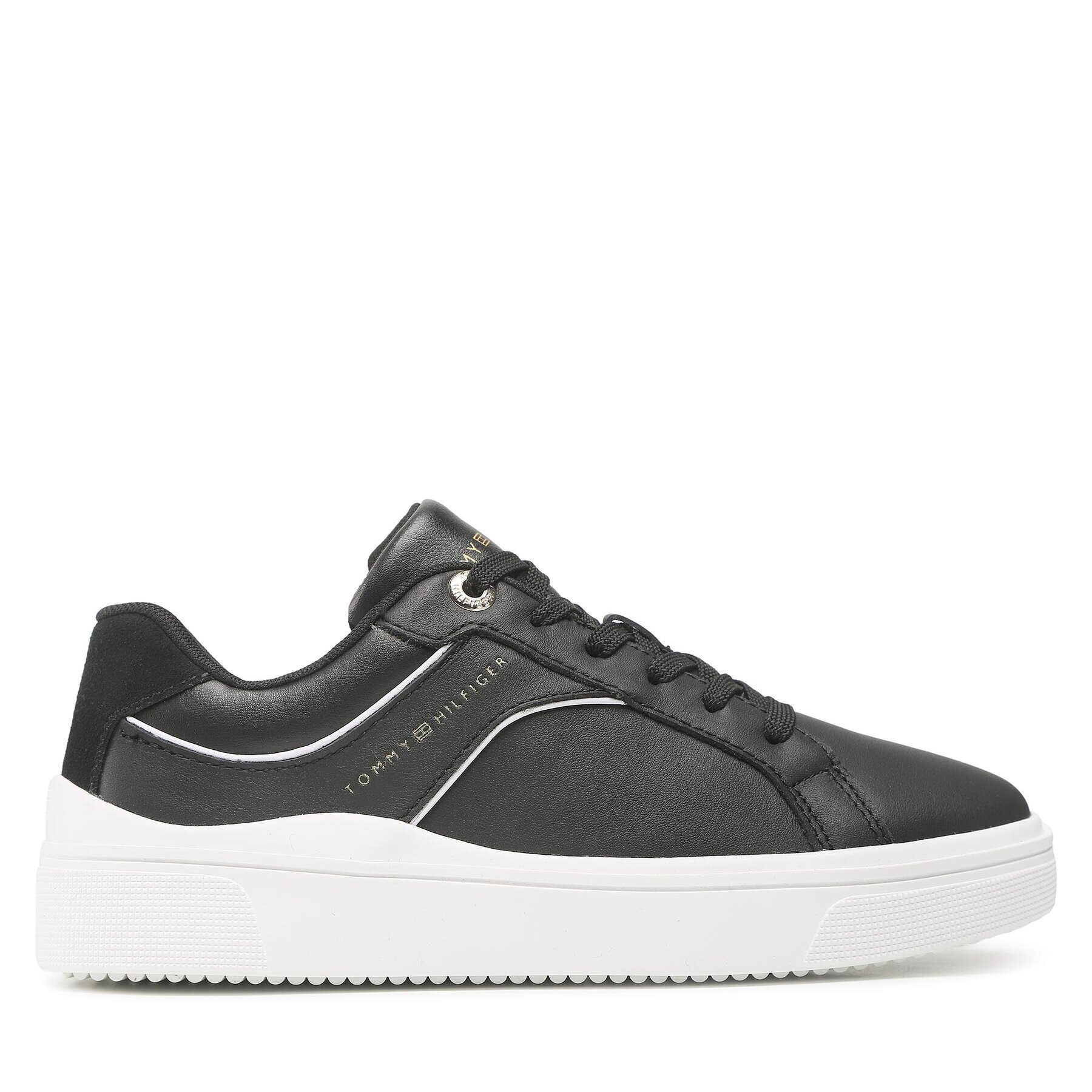 Tommy Hilfiger Sneakers Feminine Court Sneaker FW0FW07122 Negru - Pled.ro