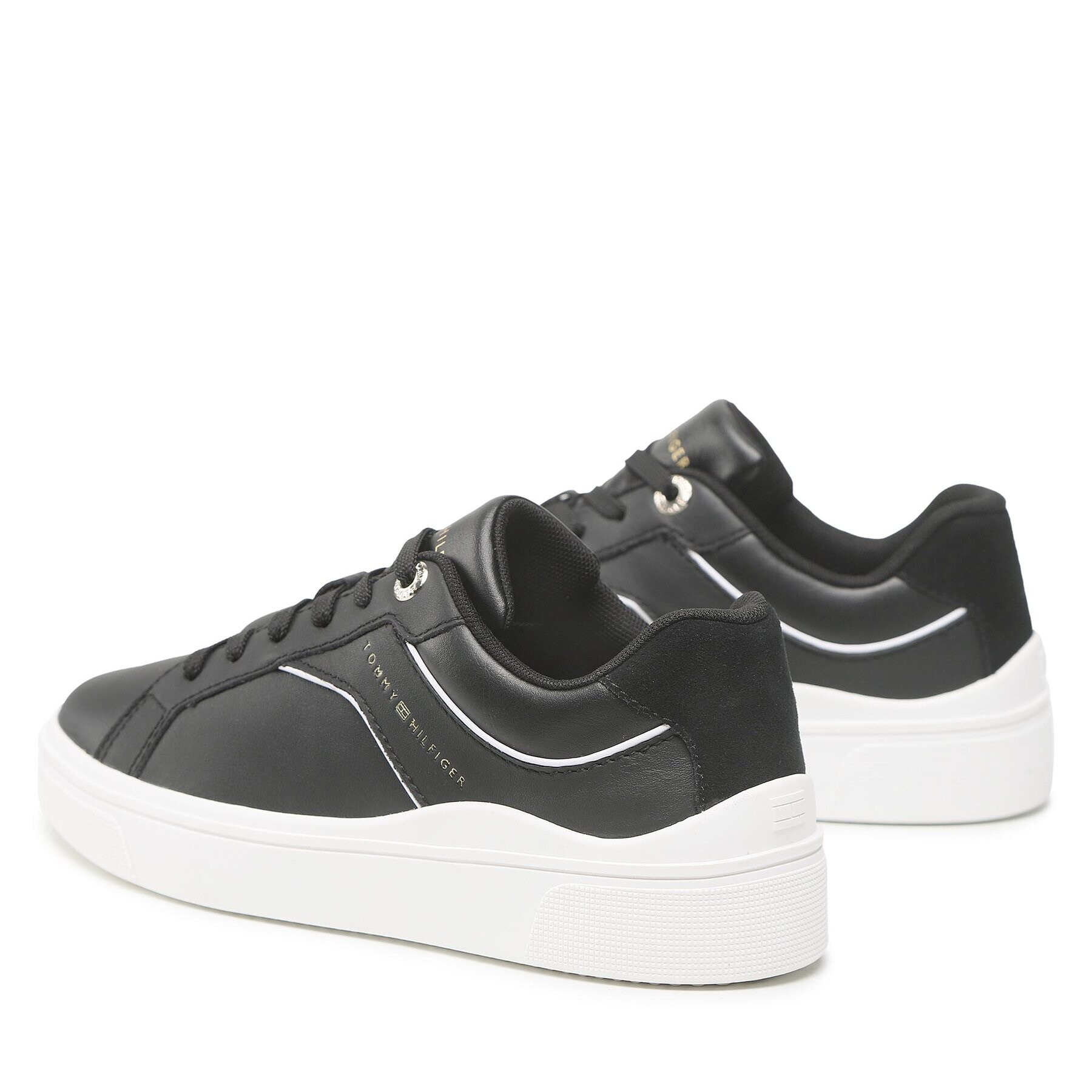 Tommy Hilfiger Sneakers Feminine Court Sneaker FW0FW07122 Negru - Pled.ro