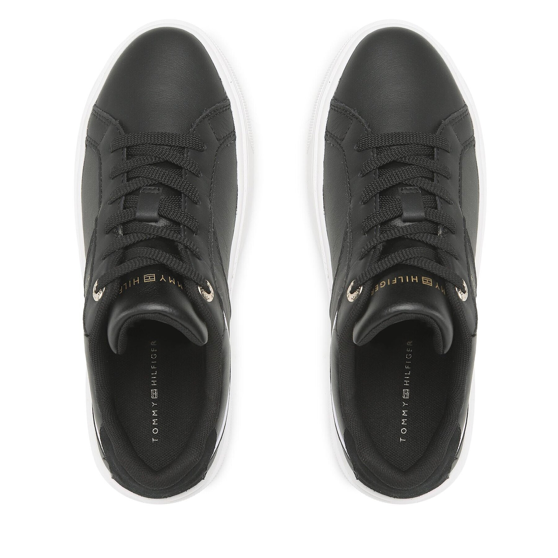 Tommy Hilfiger Sneakers Feminine Court Sneaker FW0FW07122 Negru - Pled.ro