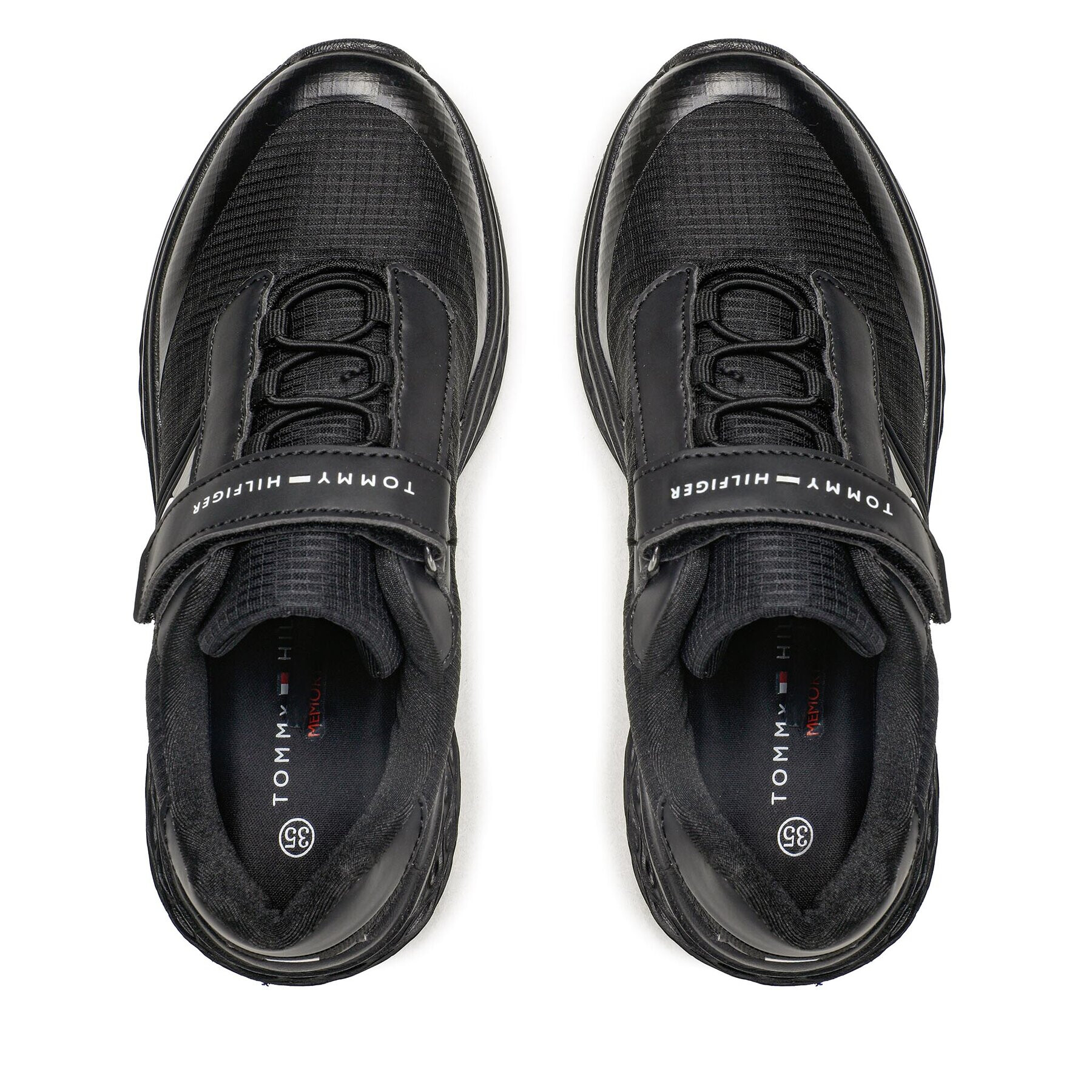 Tommy Hilfiger Sneakers Flag Low Cut Lace-Up Sneaker T3B9-32895-0328 S Negru - Pled.ro