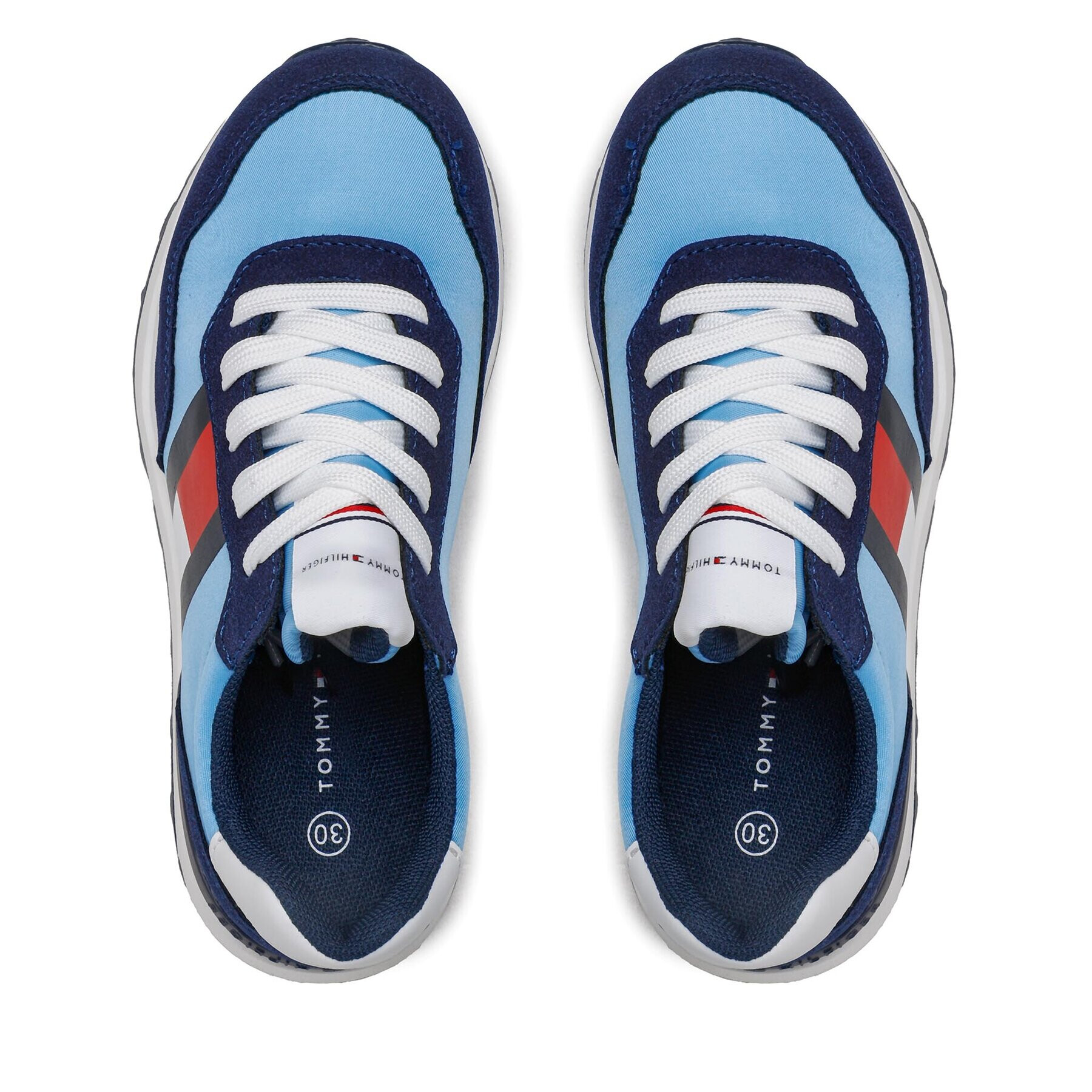 Tommy Hilfiger Sneakers Flag Low Cut Lace-Up Sneaker T3X9-32886-1587 M Albastru - Pled.ro