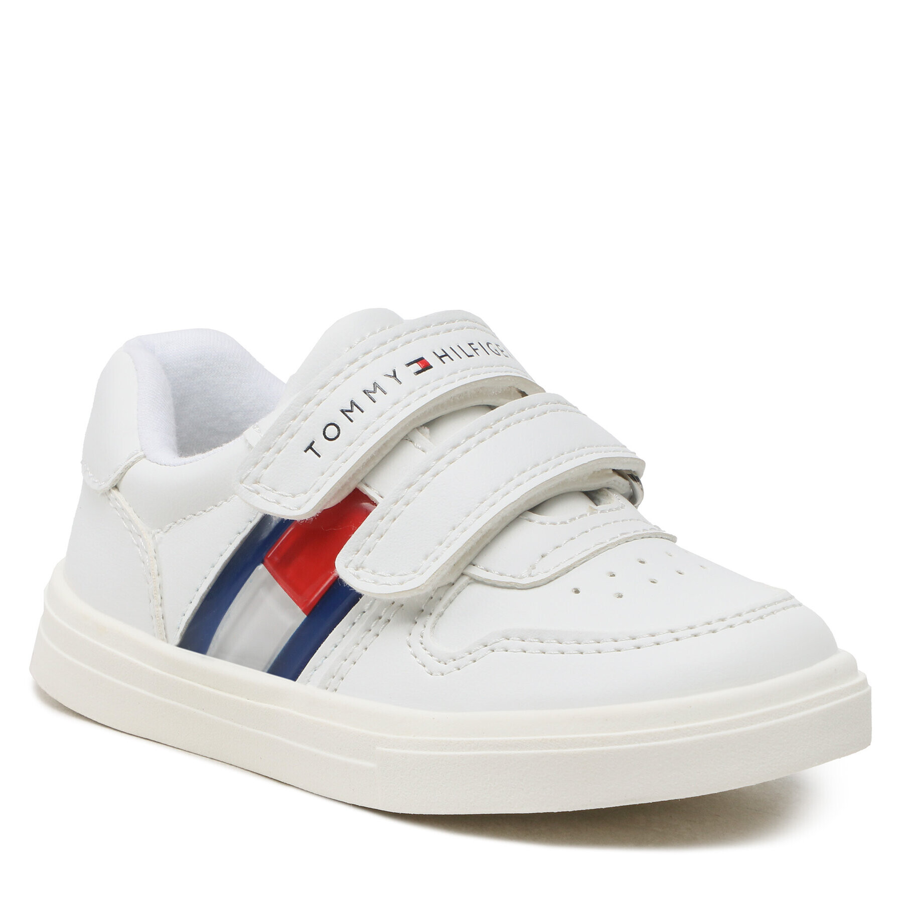 Tommy Hilfiger Sneakers Flag Low Cut Velcro Sneaker T1B9-32841-135 S Alb - Pled.ro