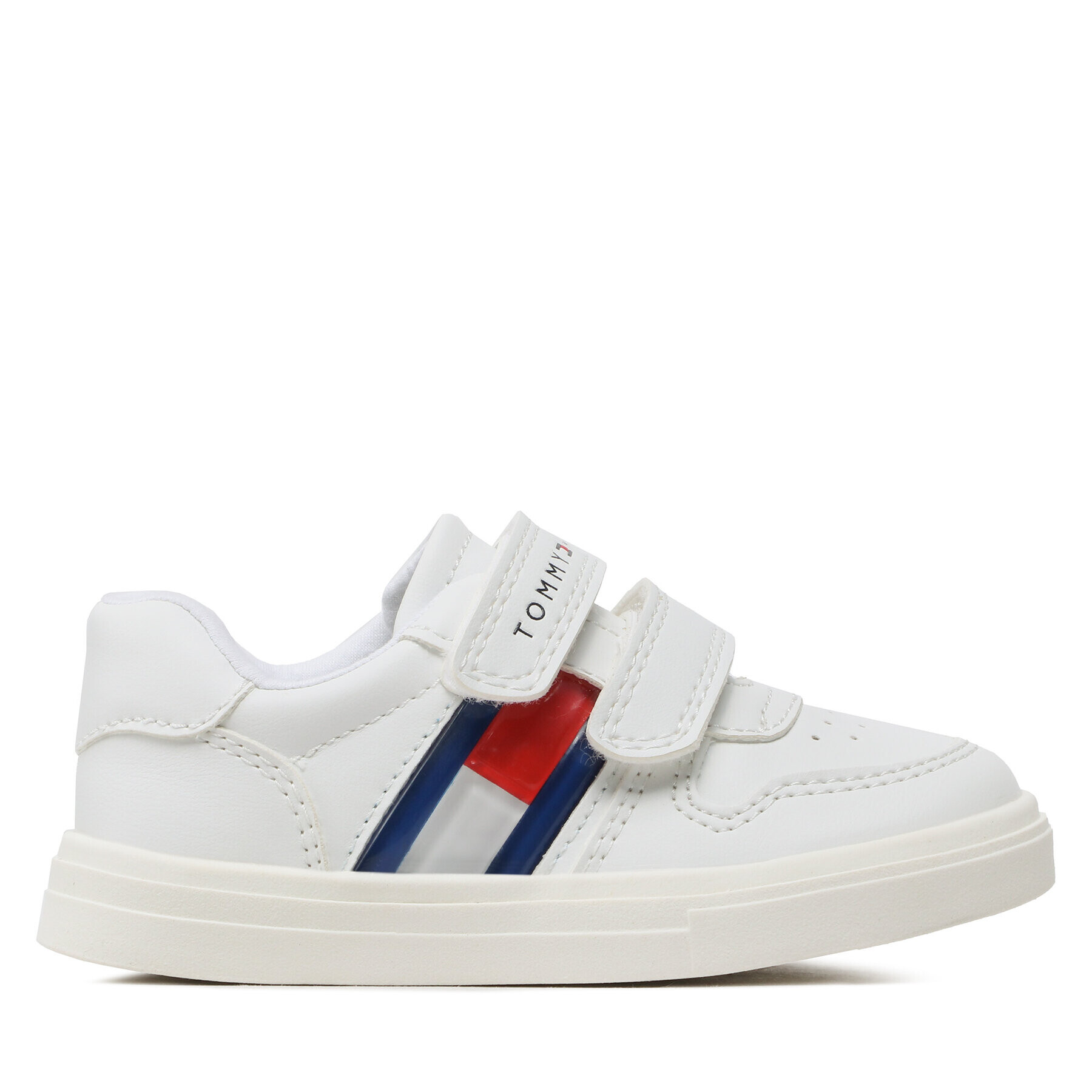 Tommy Hilfiger Sneakers Flag Low Cut Velcro Sneaker T1B9-32841-135 S Alb - Pled.ro