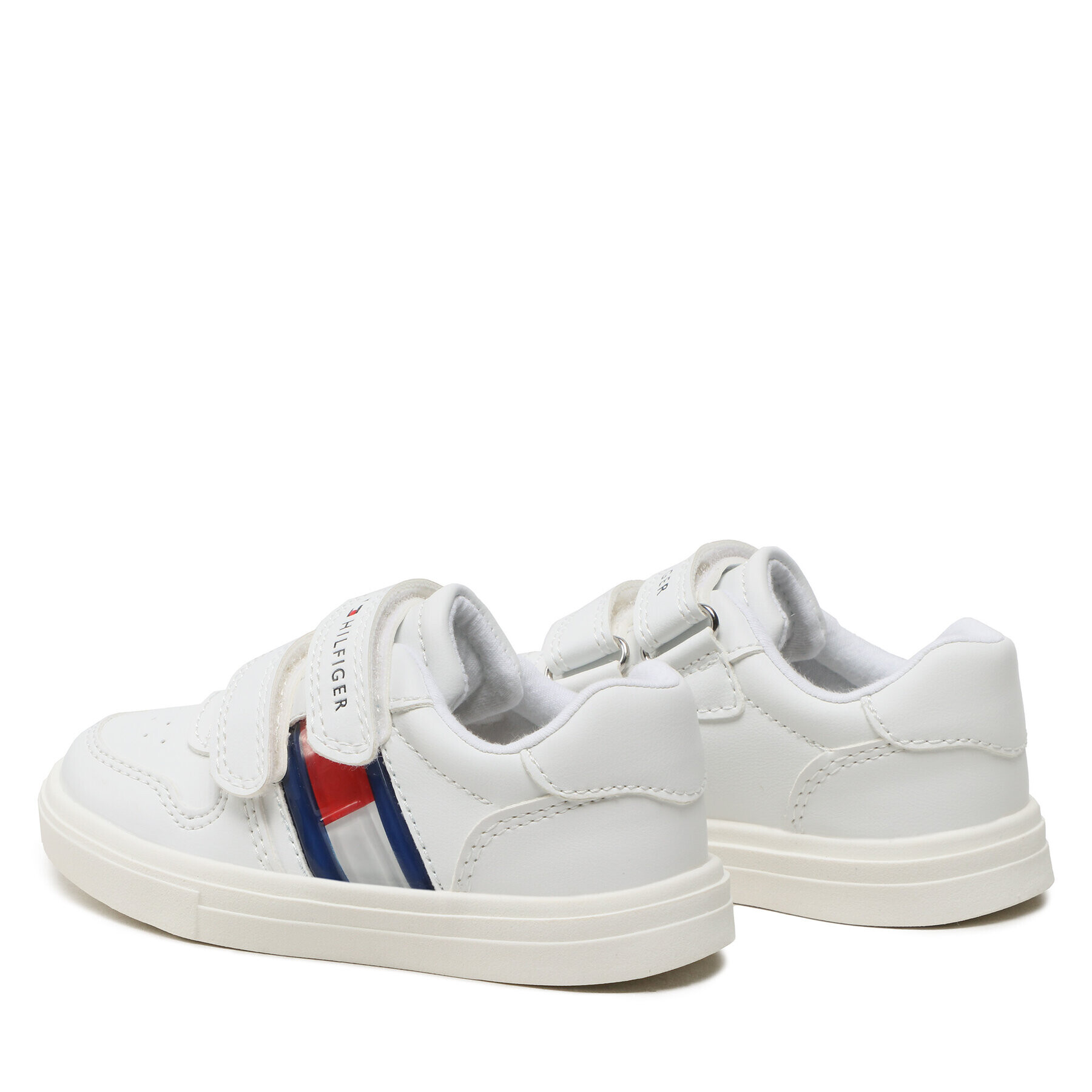 Tommy Hilfiger Sneakers Flag Low Cut Velcro Sneaker T1B9-32841-135 S Alb - Pled.ro